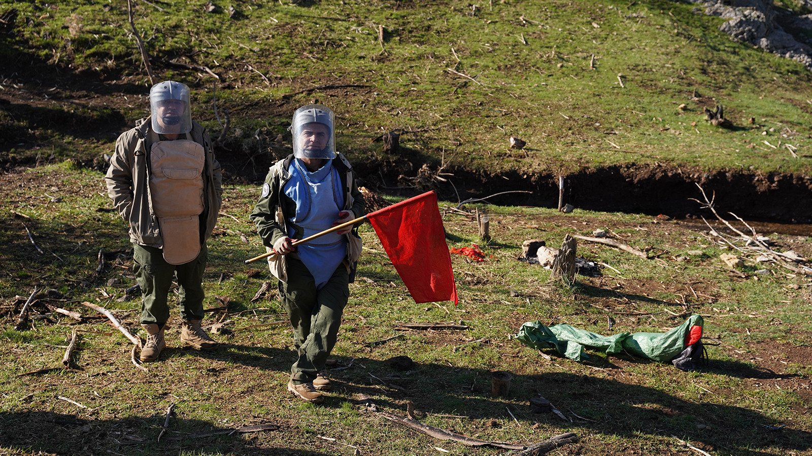 Tehlikeli bölge; sel suları nedeniyle ortaya çıktı