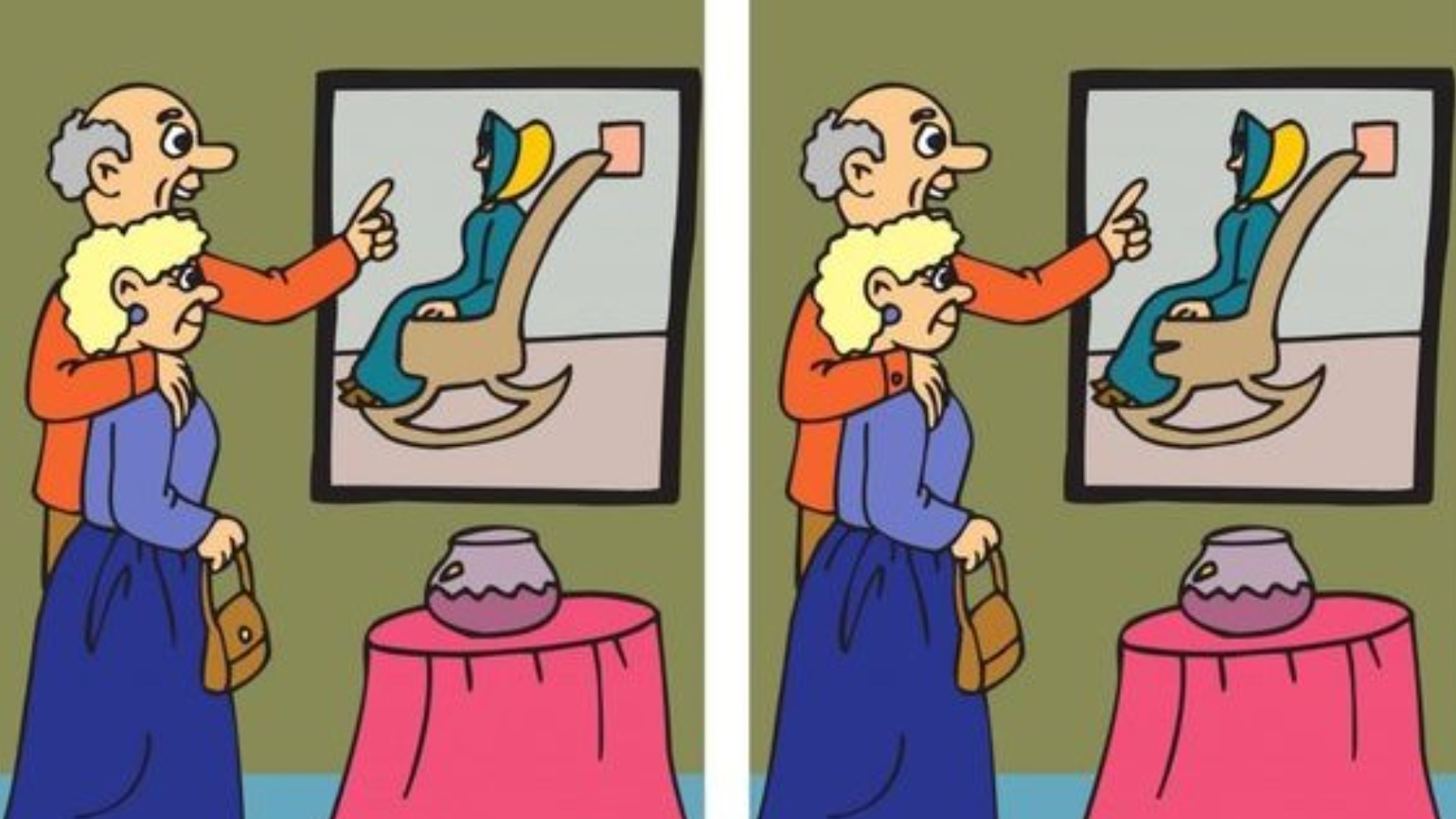 Eşine sanat eserlerini tanıtan iki adam arasındaki 3 farkı sadece yüksek IQ'su olanlar 14 saniyede buluyor