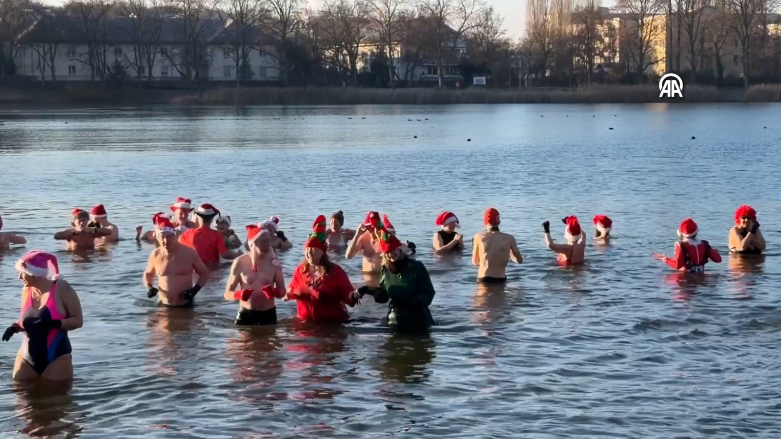 Almanya'da geleneksel "Noel banyosu"