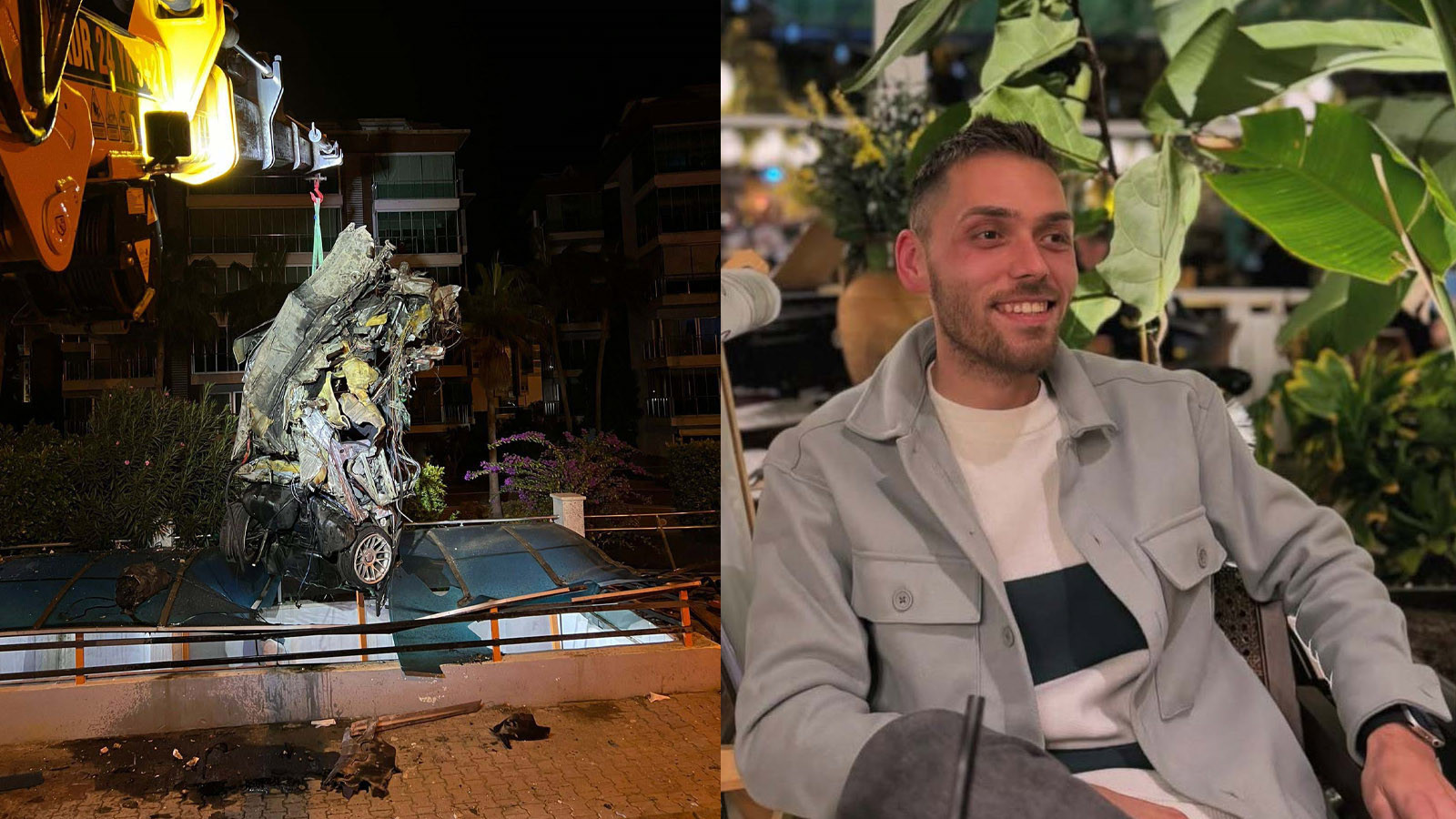 Alt geçide düşüp yanan otomobilde feci şekilde can verdi