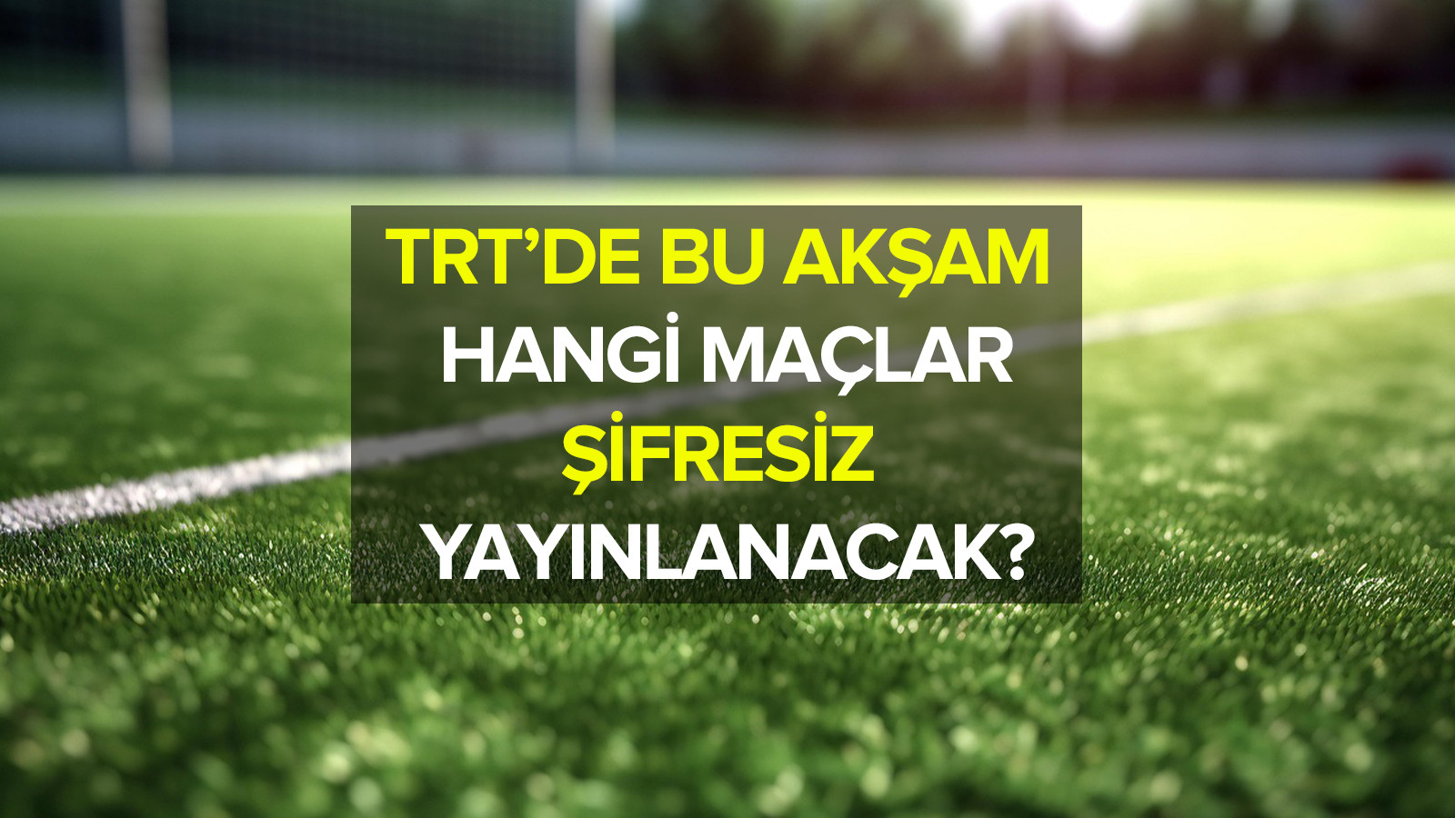 TRT'de yarın (29 Aralık Pazartesi) hangi maçlar şifresiz yayınlanacak?