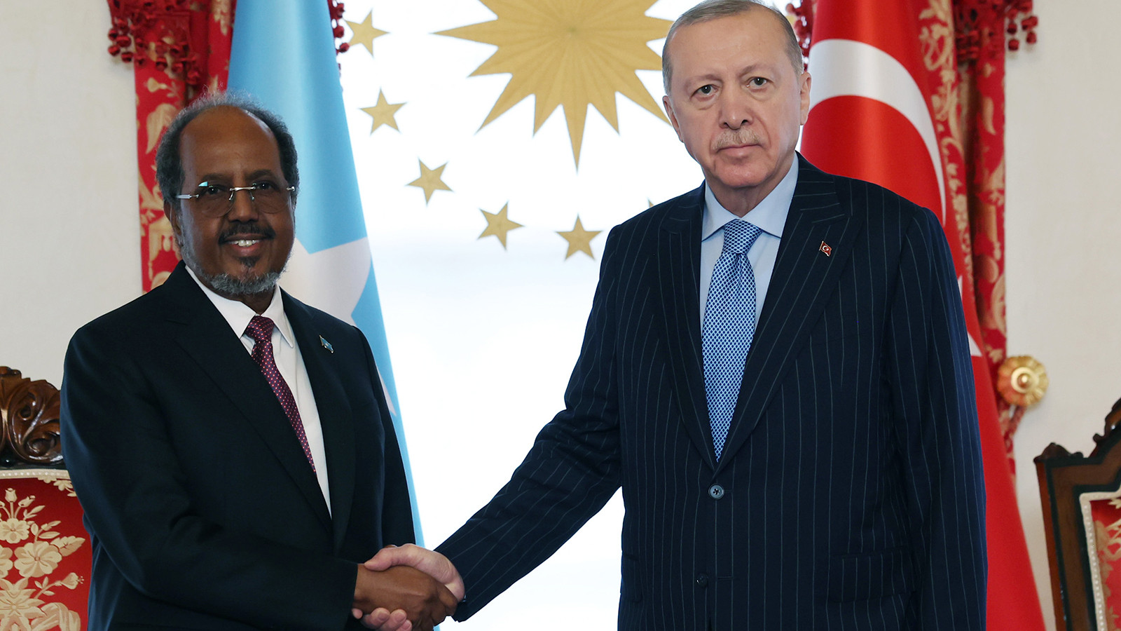 Cumhurbaşkanı Erdoğan, Somali Cumhurbaşkanı Mahmud'u kabul etti