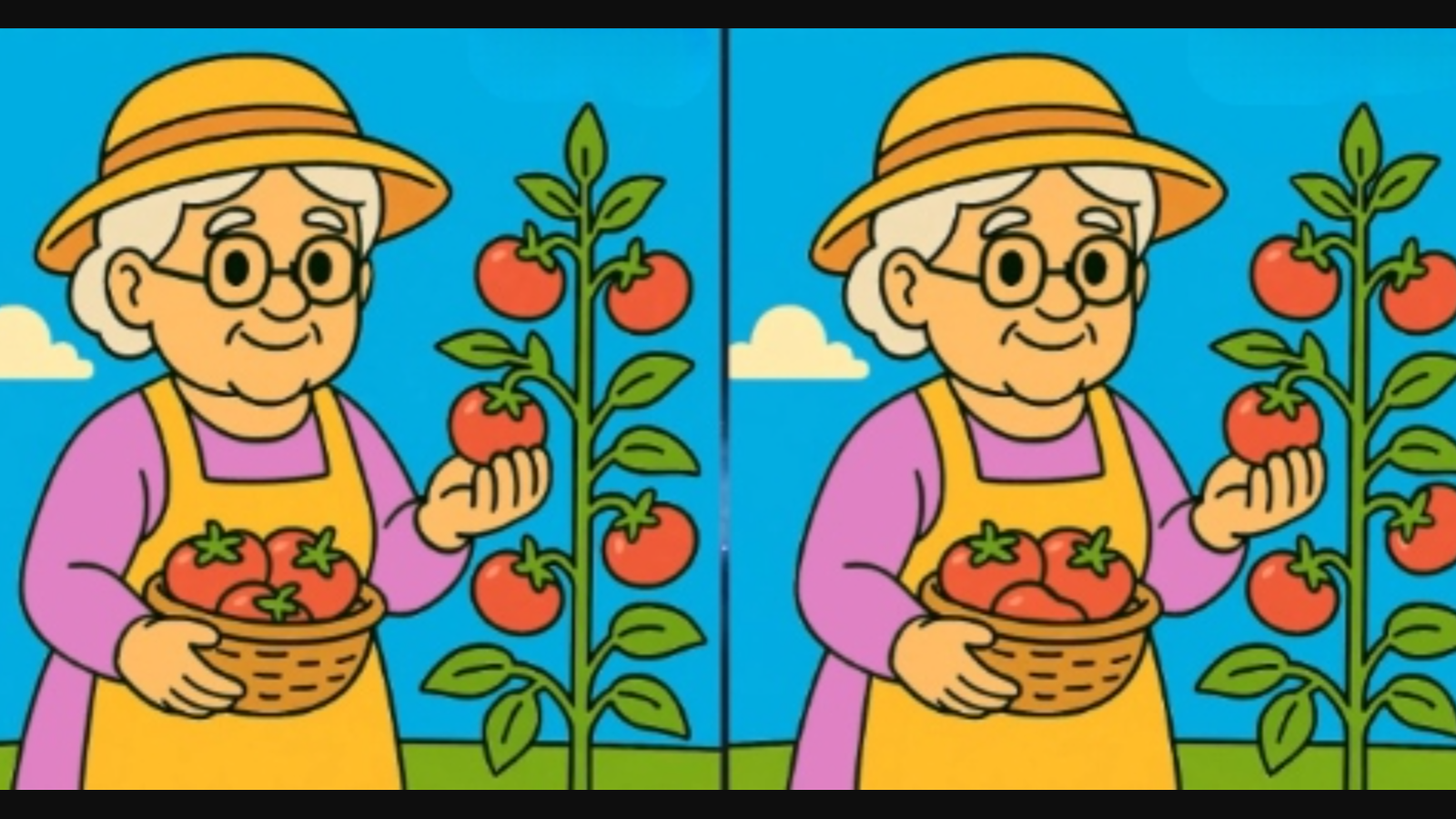 Olgunlaşmış domatesleri toplayan iki kadın arasındaki 3 farkı sadece yüksek IQ'su olanlar 14 saniyede buluyor