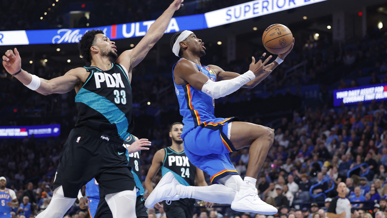 Gilgeous-Alexander'dan şov gibi performans! Thunder, Blazers’ı rahat geçti