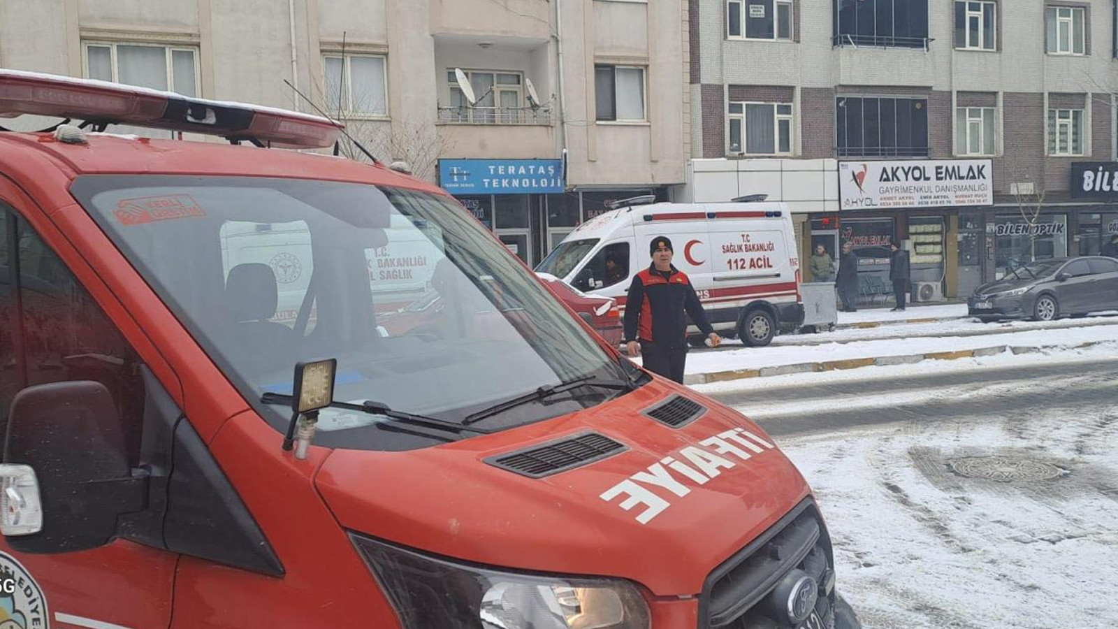 Iğdır’da asansörün halatı koptu