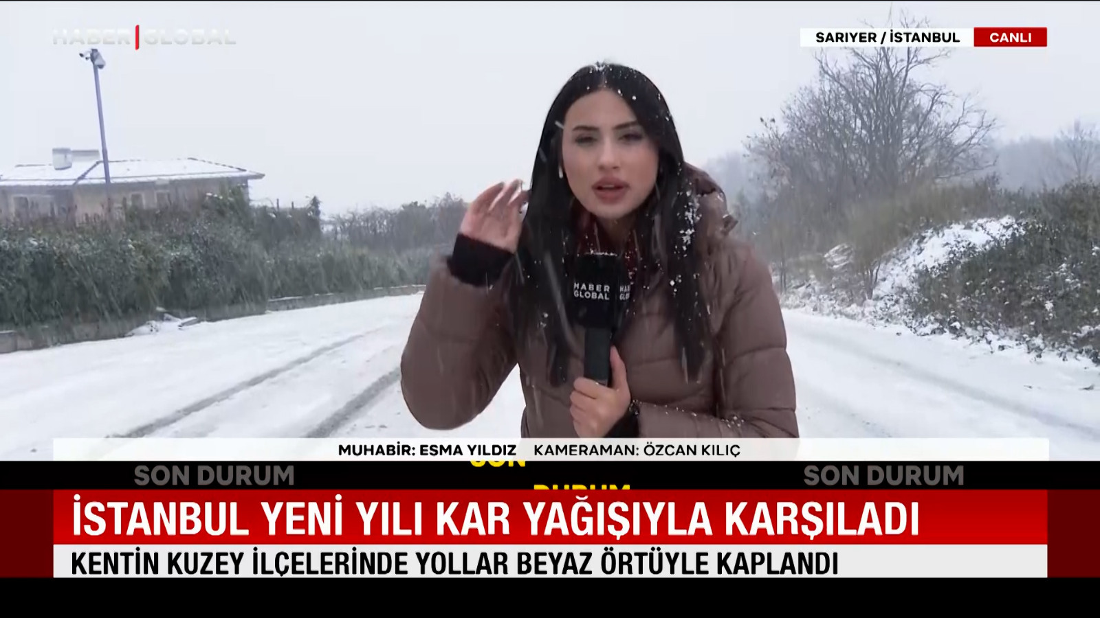 İstanbul yeni yılı kar yağışıyla karşıladı