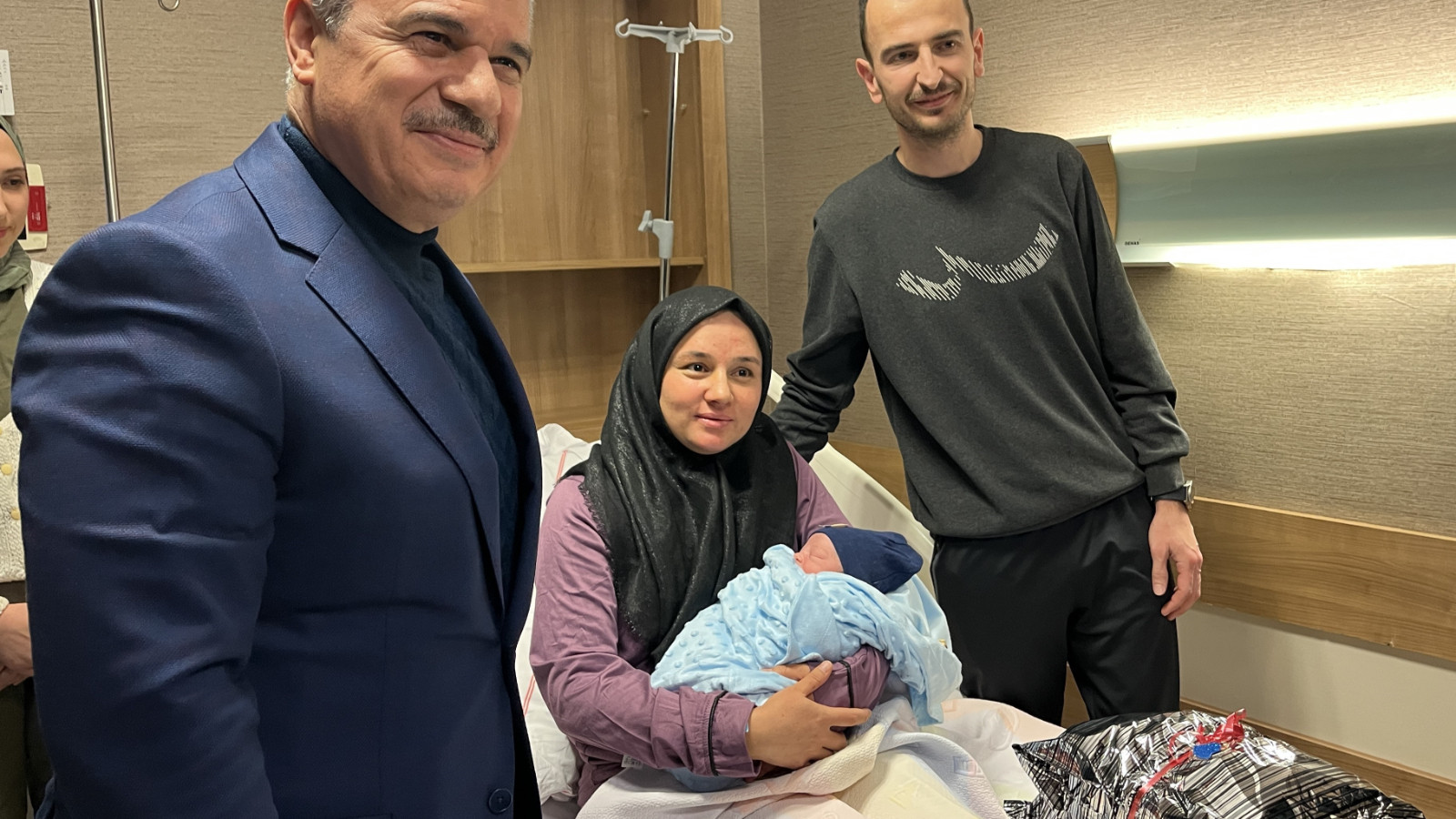 Konya'da yeni yılın ilk bebeği Alparslan