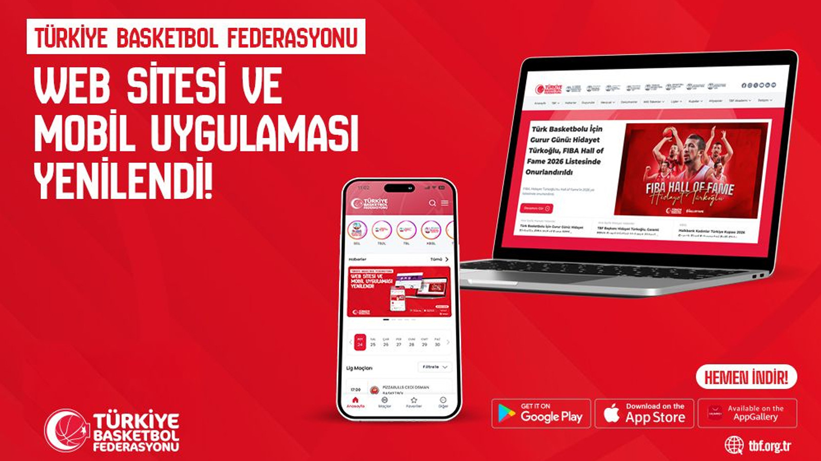 TBF'nin internet sitesi ve mobil uygulaması yenilendi