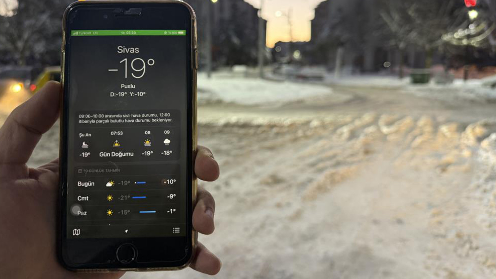 Sibirya soğukları kenti esir aldı! Son yılların en düşük sıcaklığı