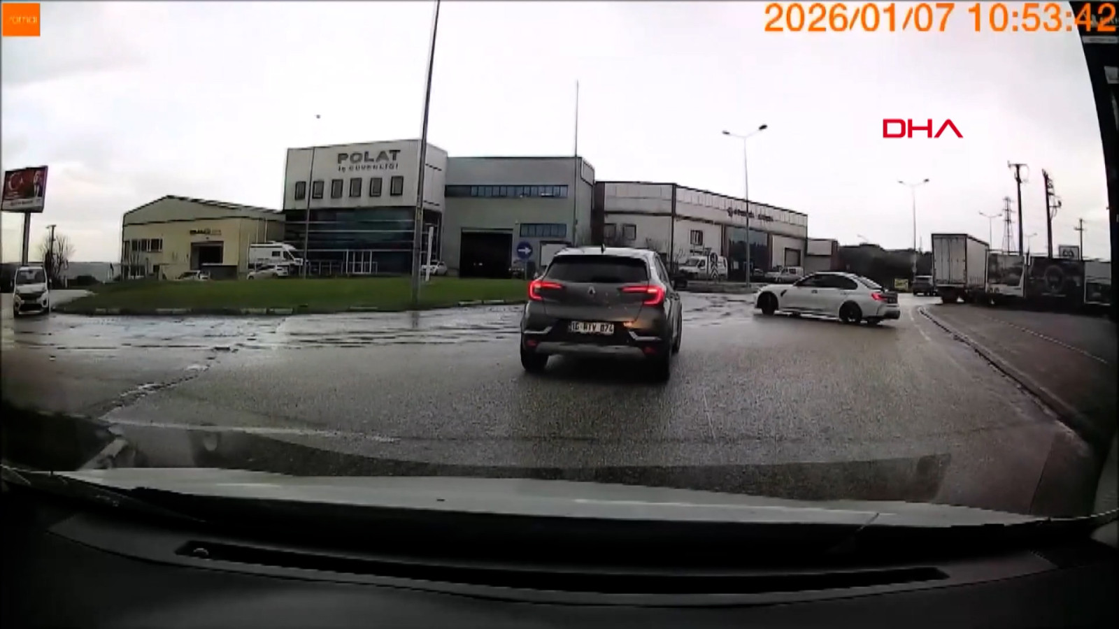 Bursa'da drift çabası kamerada: Polis çalışma başlattı