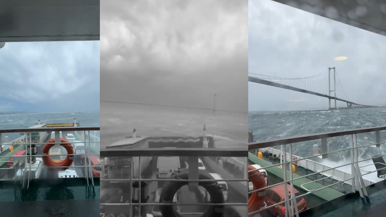 Feribot fırtınaya yakalandı: Yolcular denizin ortasında mahsur kaldı