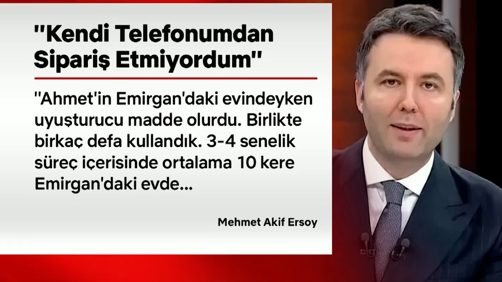 Mehmet Akif Ersoy her şeyi itiraf etti: "2019'dan beri uyuşturucu madde kullandım"