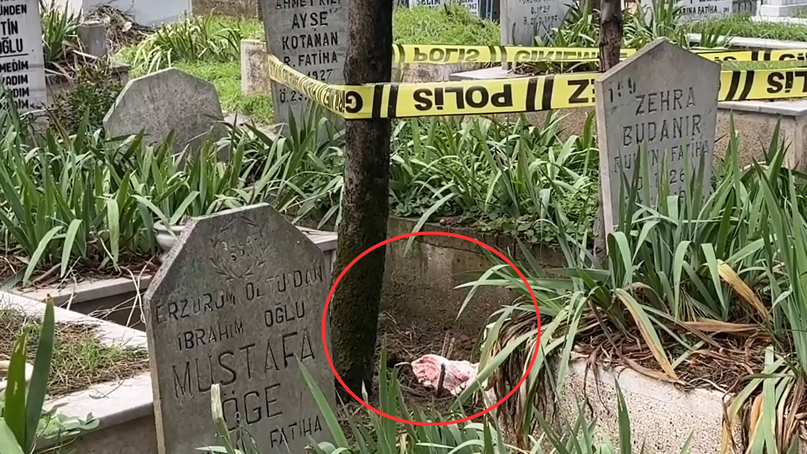 Herkesten habersiz gömülmüş... Mezarlık görevlisi fark edince ortaya çıktı
