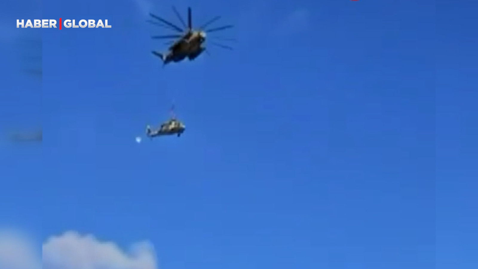 İsrail'de helikopter yere böyle çakıldı