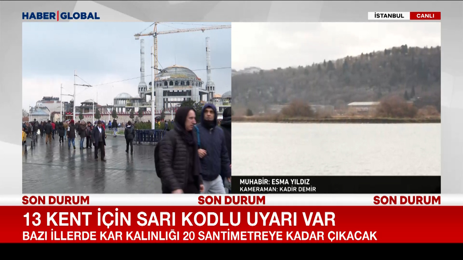 13 kent için sarı kodlu uyarı var! Kar kalınlığı 20 santimetreye çıkacak