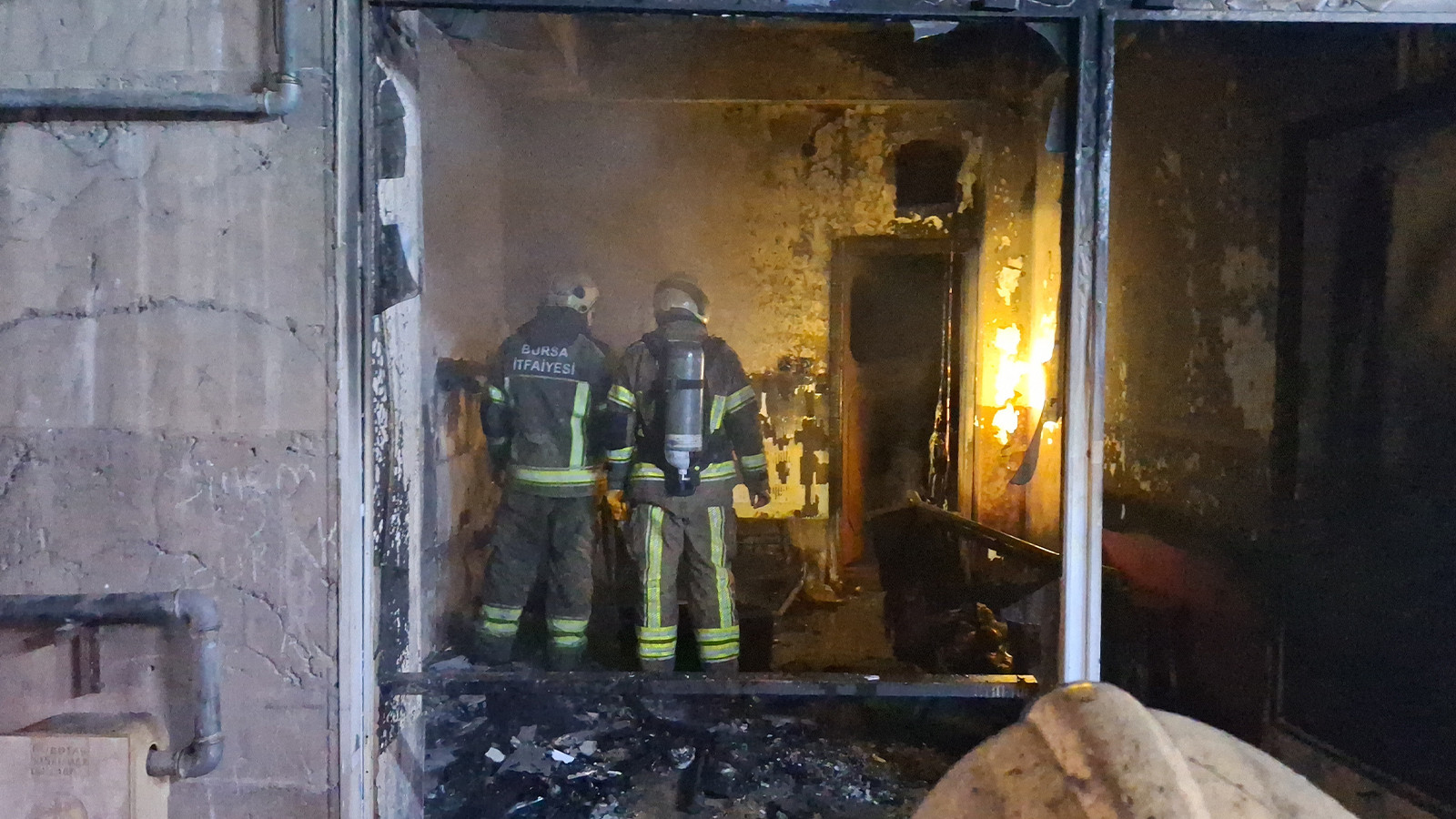 Bursa'da çay ocağında yangın