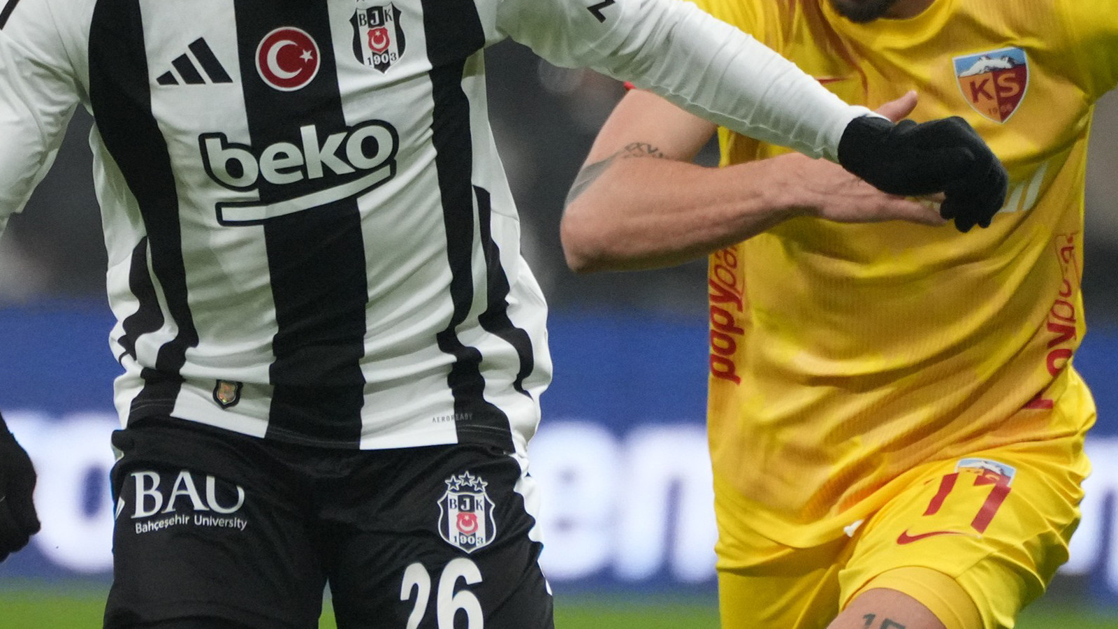 Beşiktaş ile Kayserispor 60. kez rakip olacak
