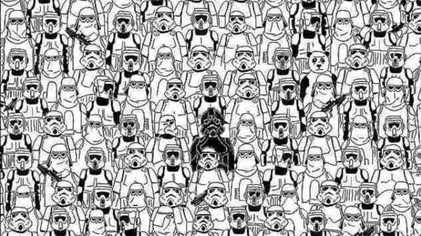 Resimde saklı pandayı sadece en zekiler bulabilecek!