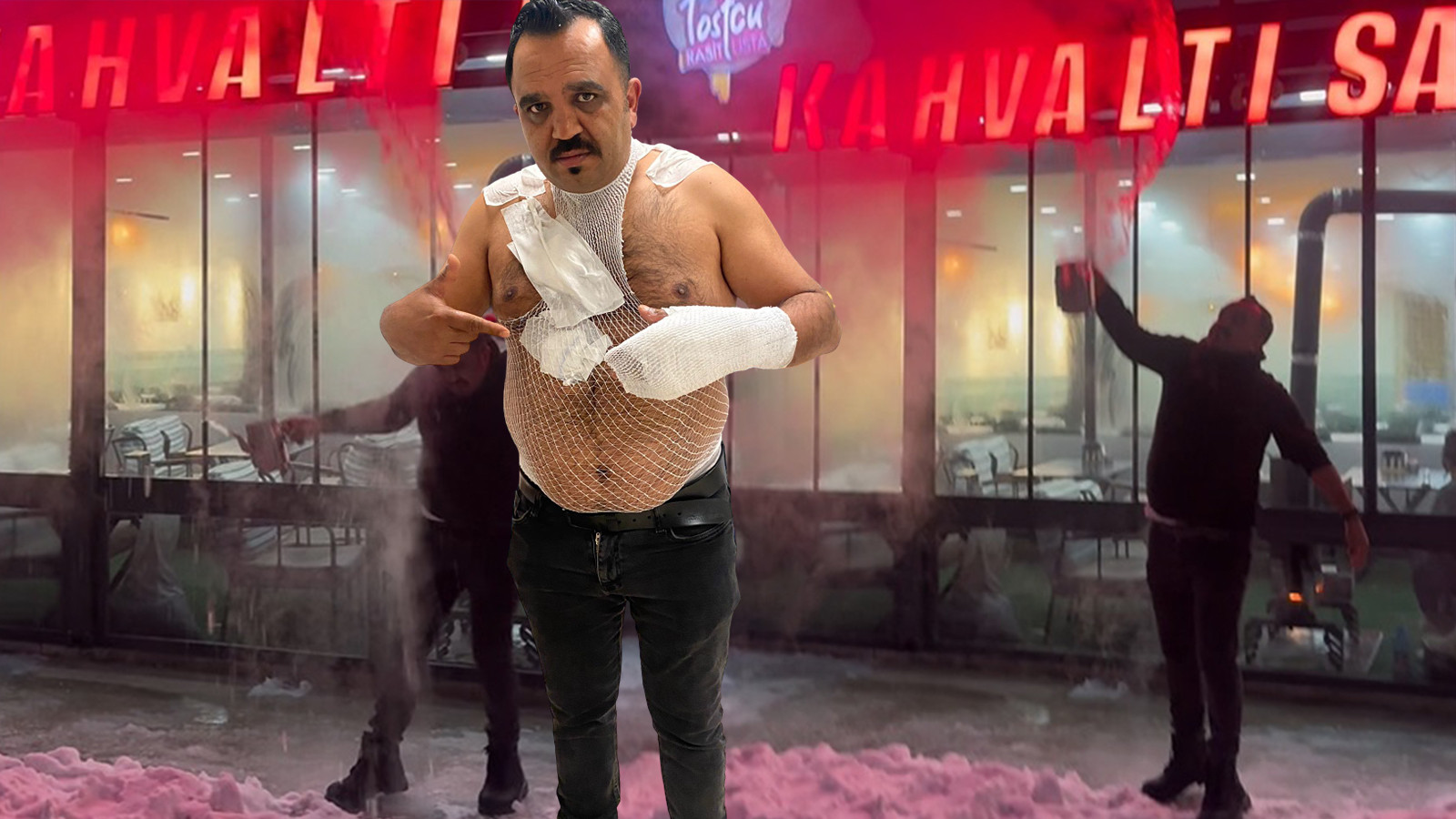 Eksi 20 derecedeki şov cayır cayır yaktı