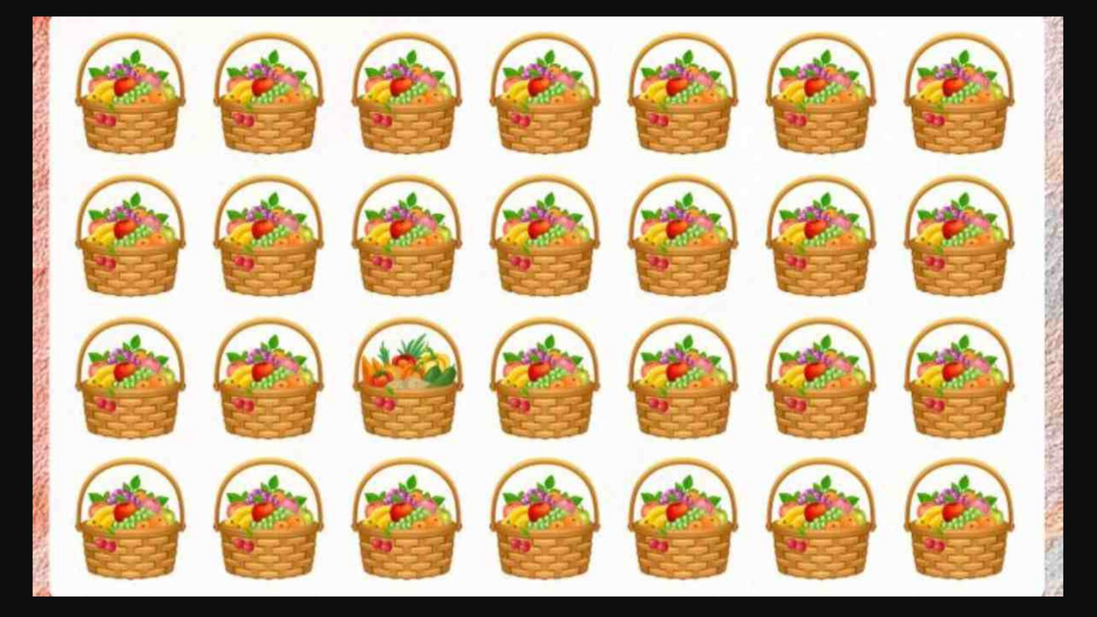 Resimdeki farklı sepeti sadece yüksek IQ'su olanlar buluyor