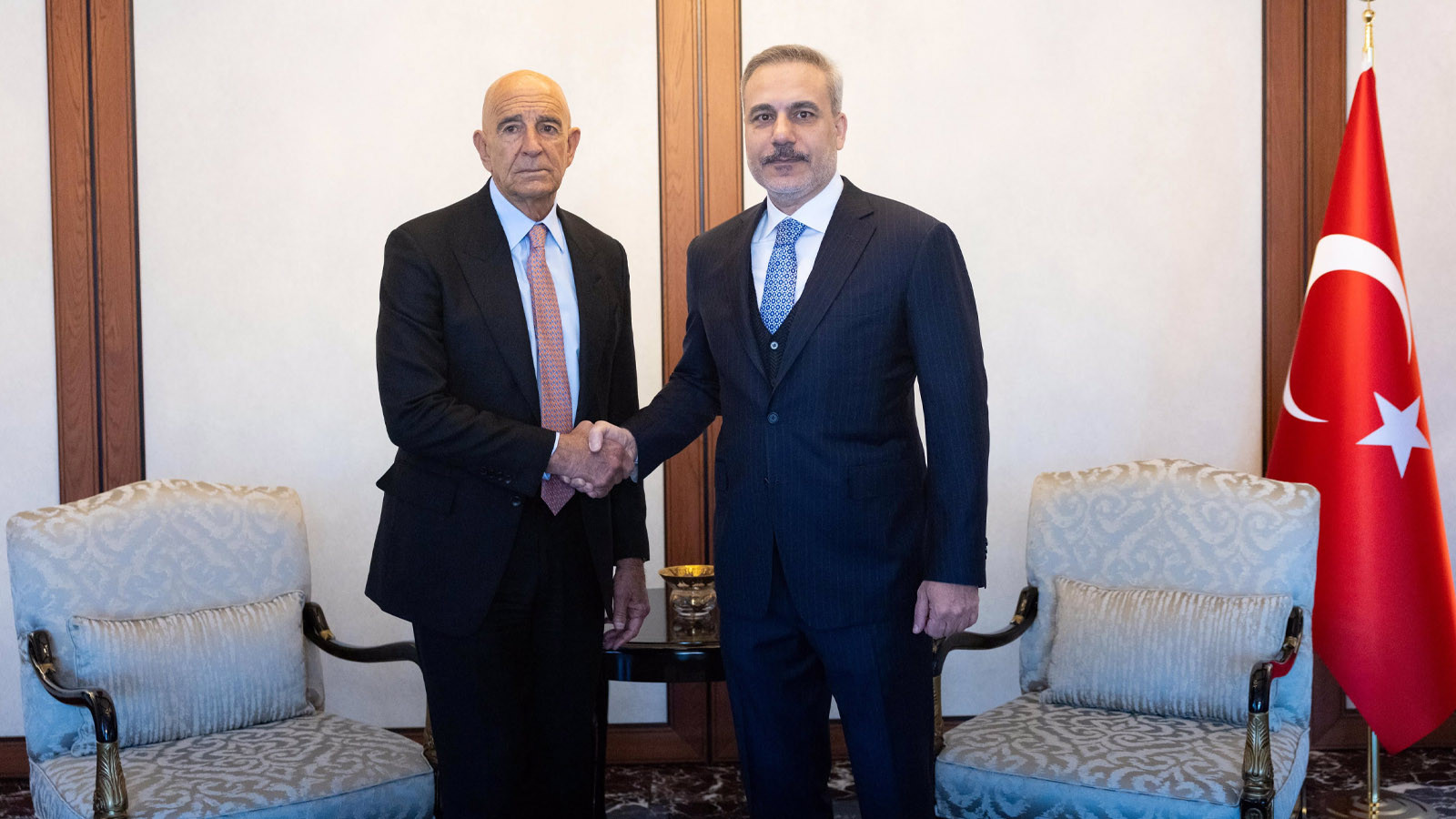 Bakan Fidan, Suriye Özel Temsilcisi Tom Barrack'la görüştü