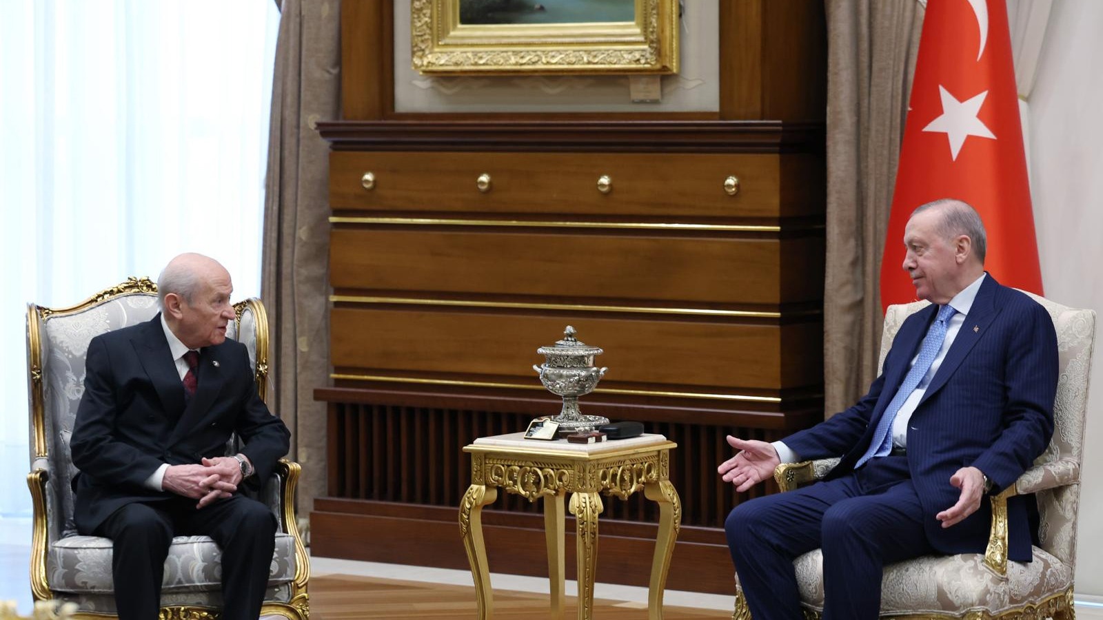 Cumhurbaşkanı Erdoğan, MHP lideri Bahçeli ile görüştü