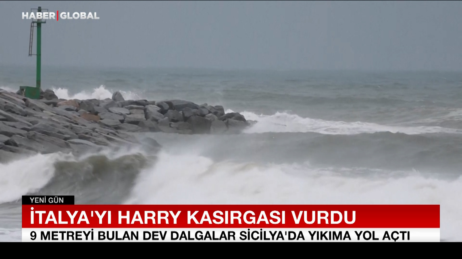 İtalya’yı Harry kasırgası vurdu!