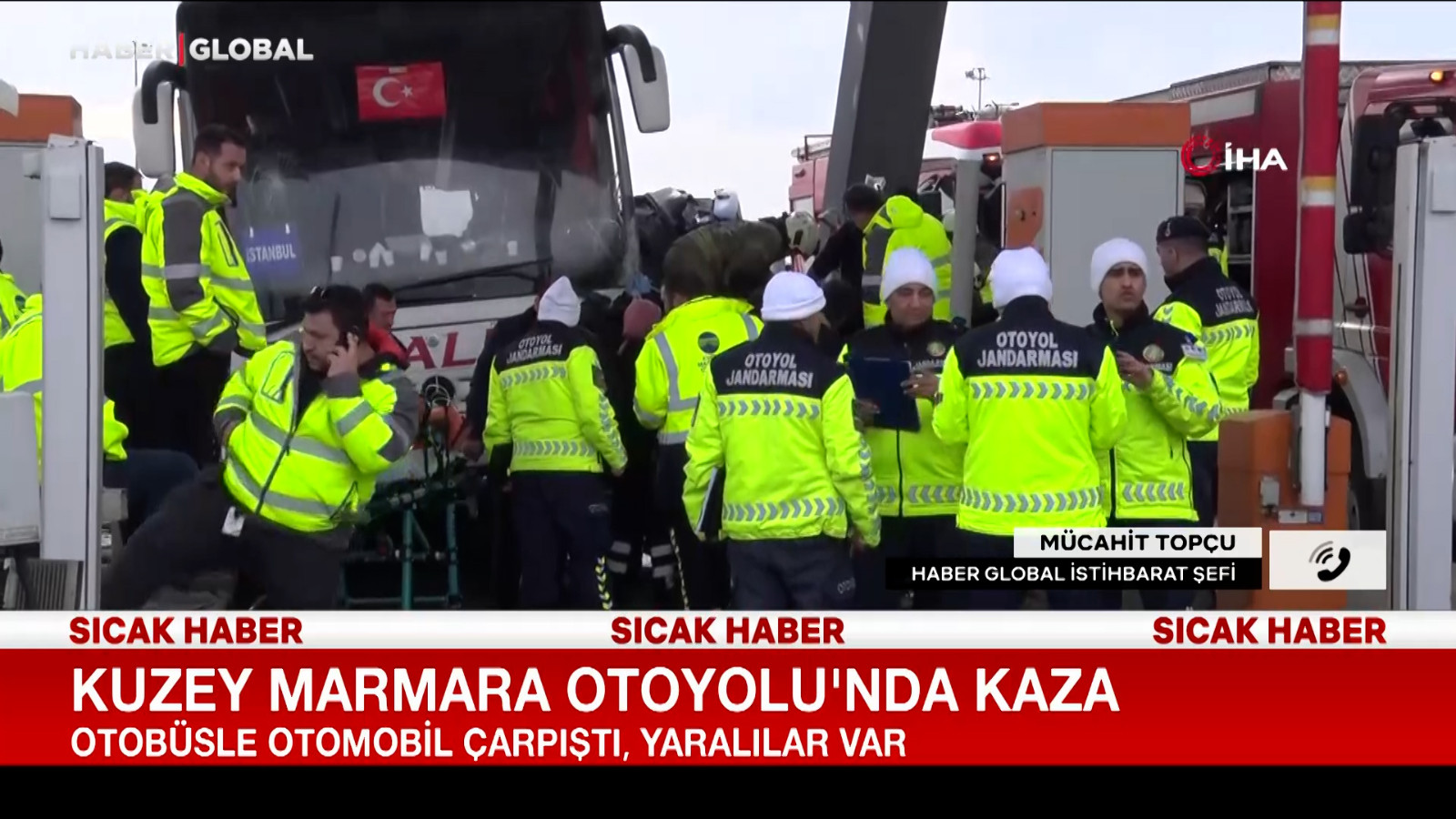 Kuzey Marmara Otoyolu'nda feci kaza! Yaralılar var