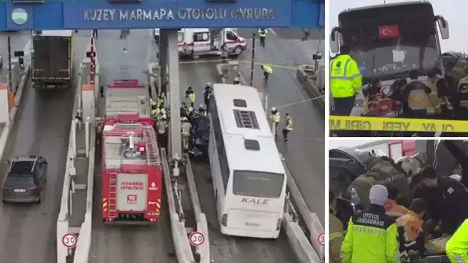 2 kişi feci şekilde can vermişti... Gişelerdeki korkunç kazanın  görüntüleri ortaya çıktı