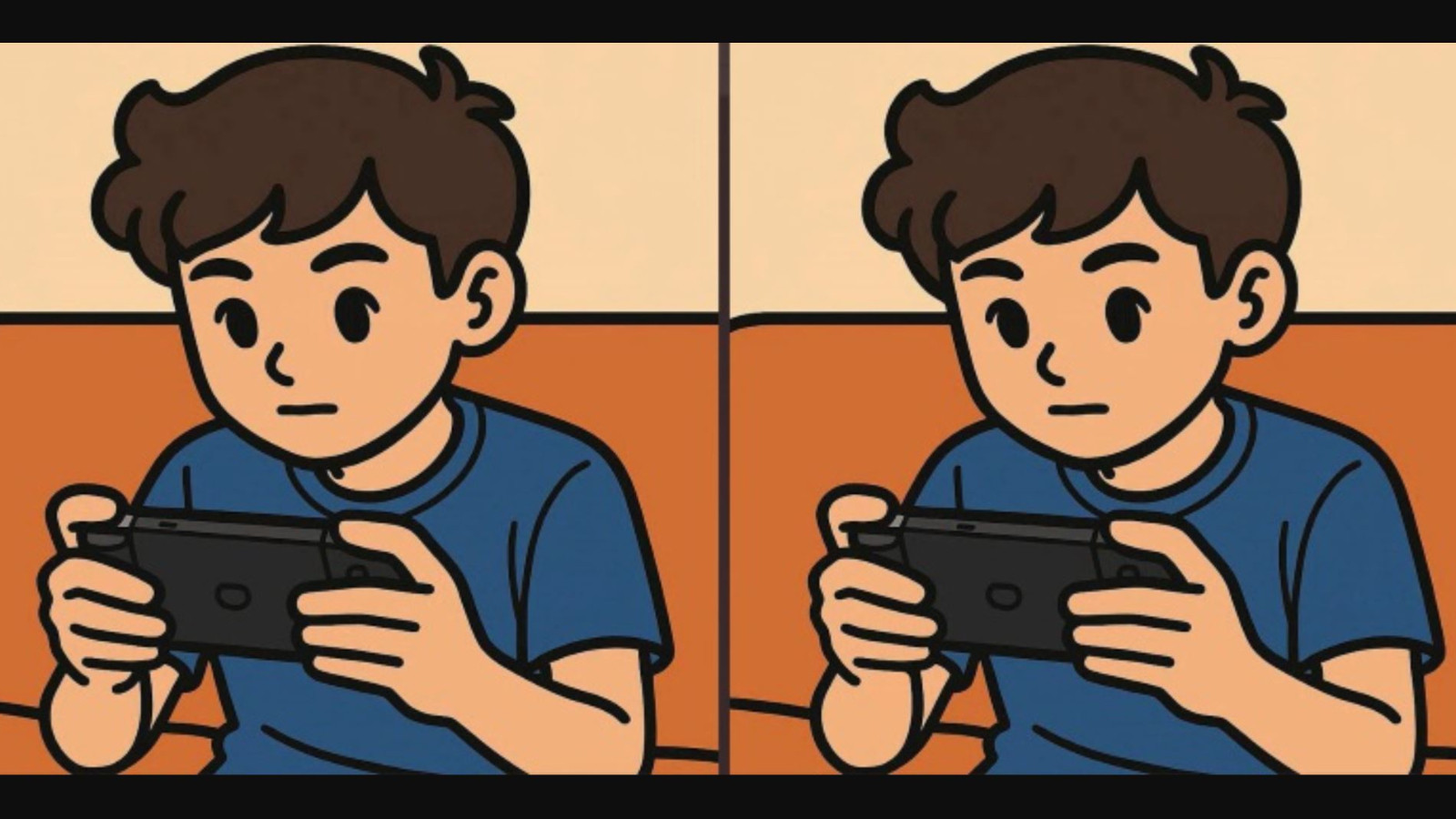 Video oyunu oynayan iki genç çocuk arasındaki 3 farkı sadece yüksek IQ'su olanlar 12 saniyede buluyor