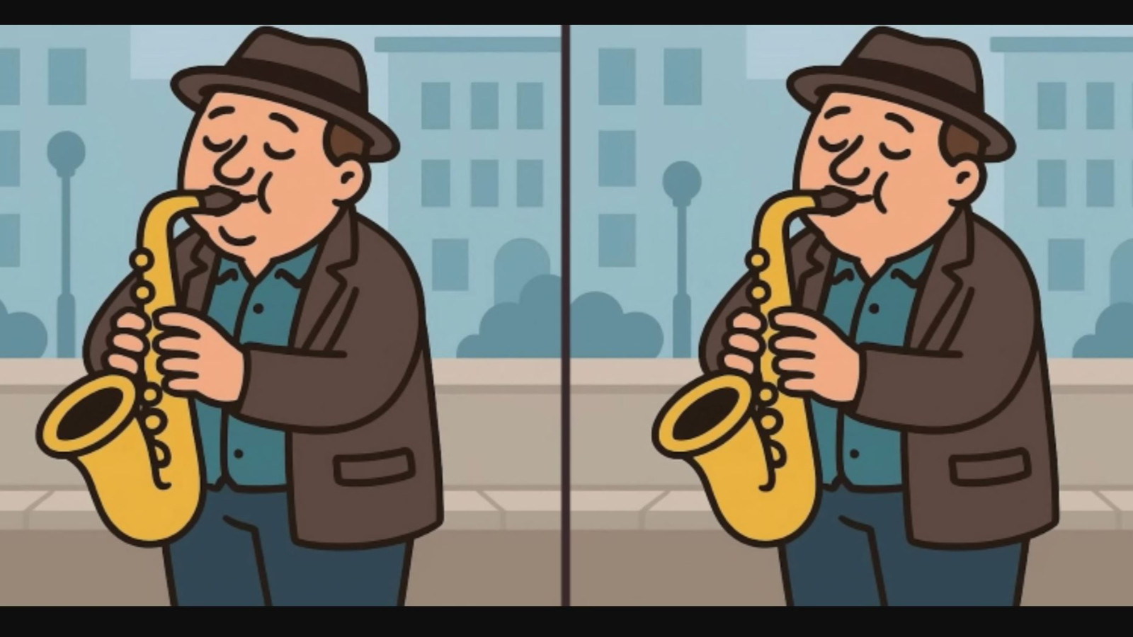 Sokakta saksafon çalan iki adam arasındaki 3 farkı sadece yüksek IQ'su olanlar 12 saniyede buluyor