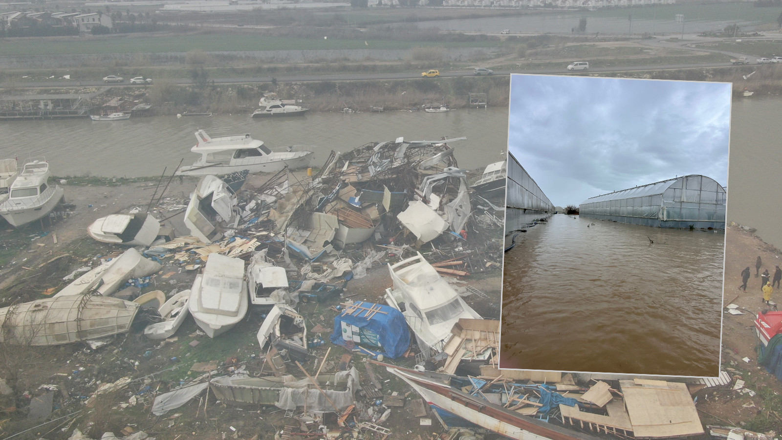 Aksu'da felaket: Milyonluk tekneler parçalandı, 700 dönüm alan sular altında kaldı