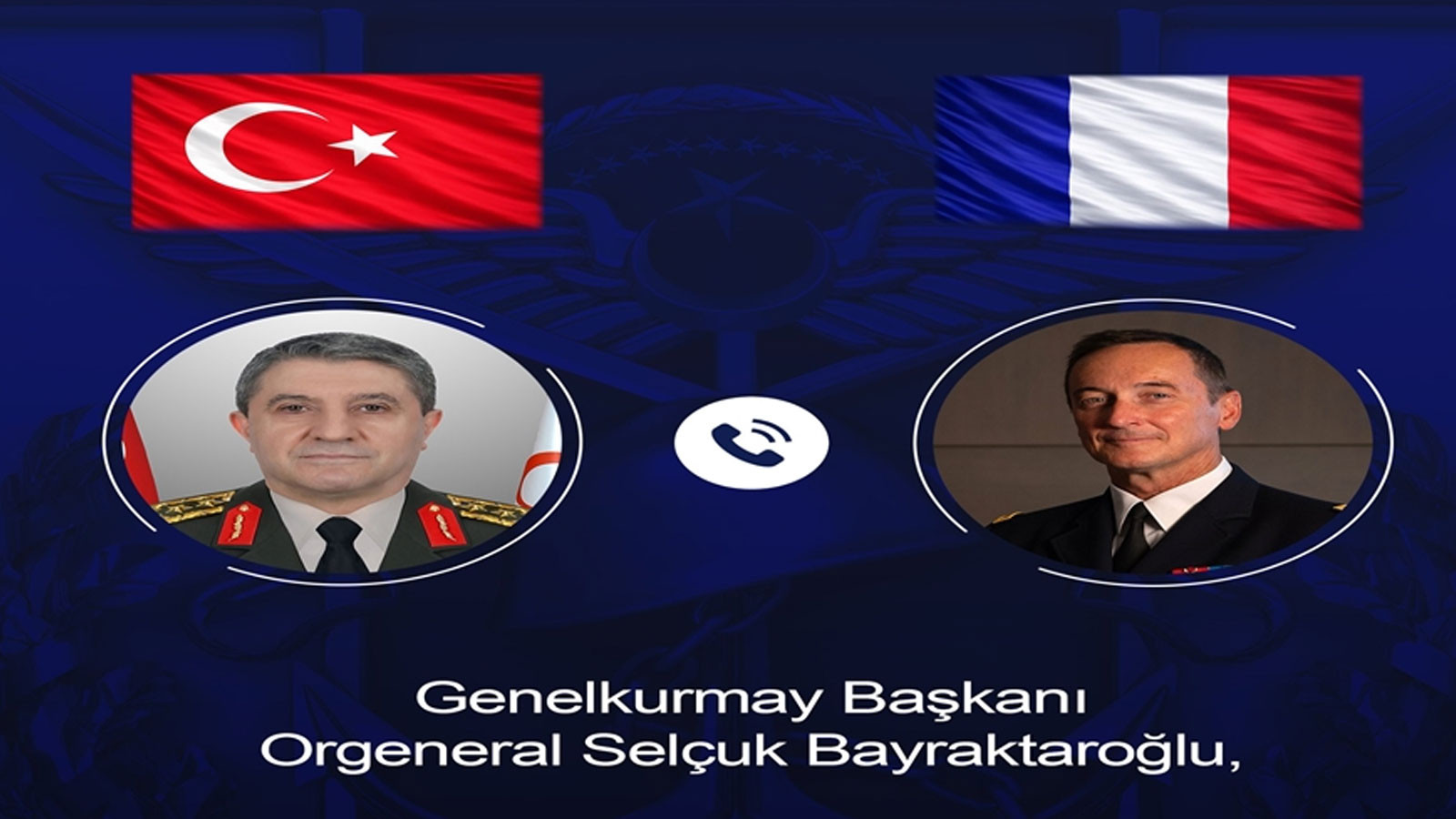 Genelkurmay Başkanı Orgeneral Bayraktaroğlu, Mandon ile görüştü