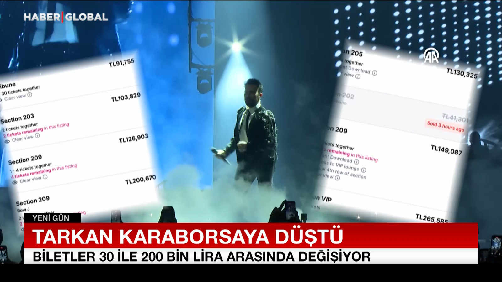 Tarkan karaborsaya düştü