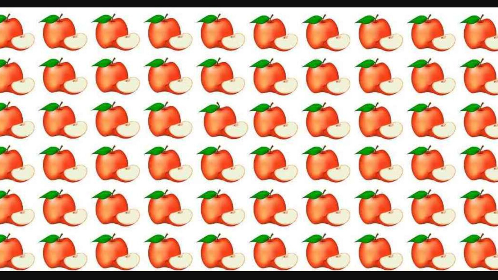 Farklı elmayı 6 saniyede bulanlar dahi sayılıyor