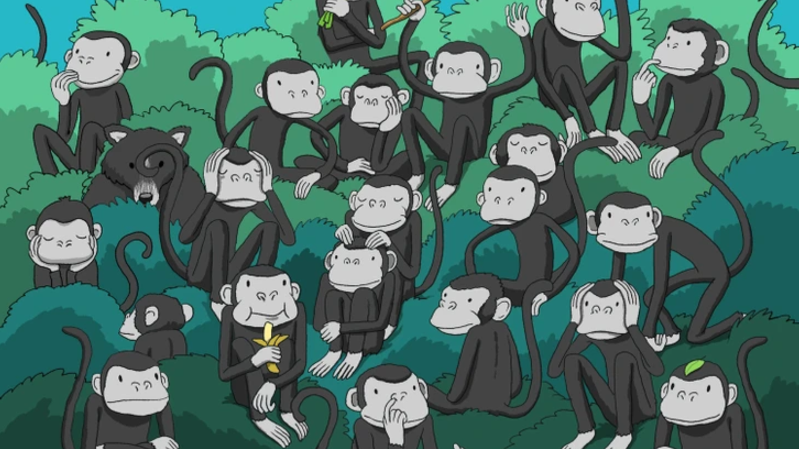 Resimde saklı ayıyı 5 saniyede bulmak için en az 130 IQ gerek