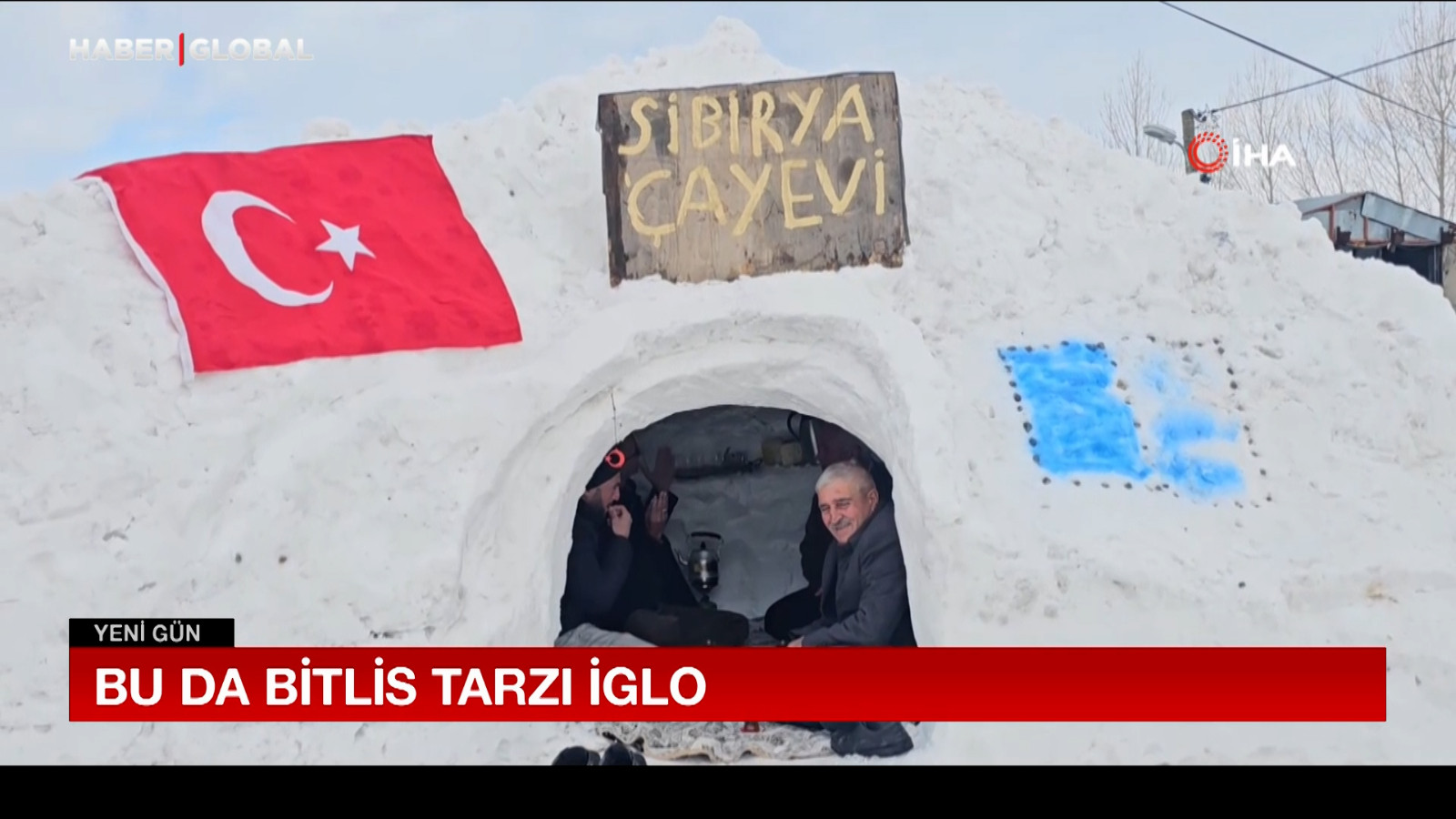 Bu da Bitlis tarzı iglo: Sibirya çay evi