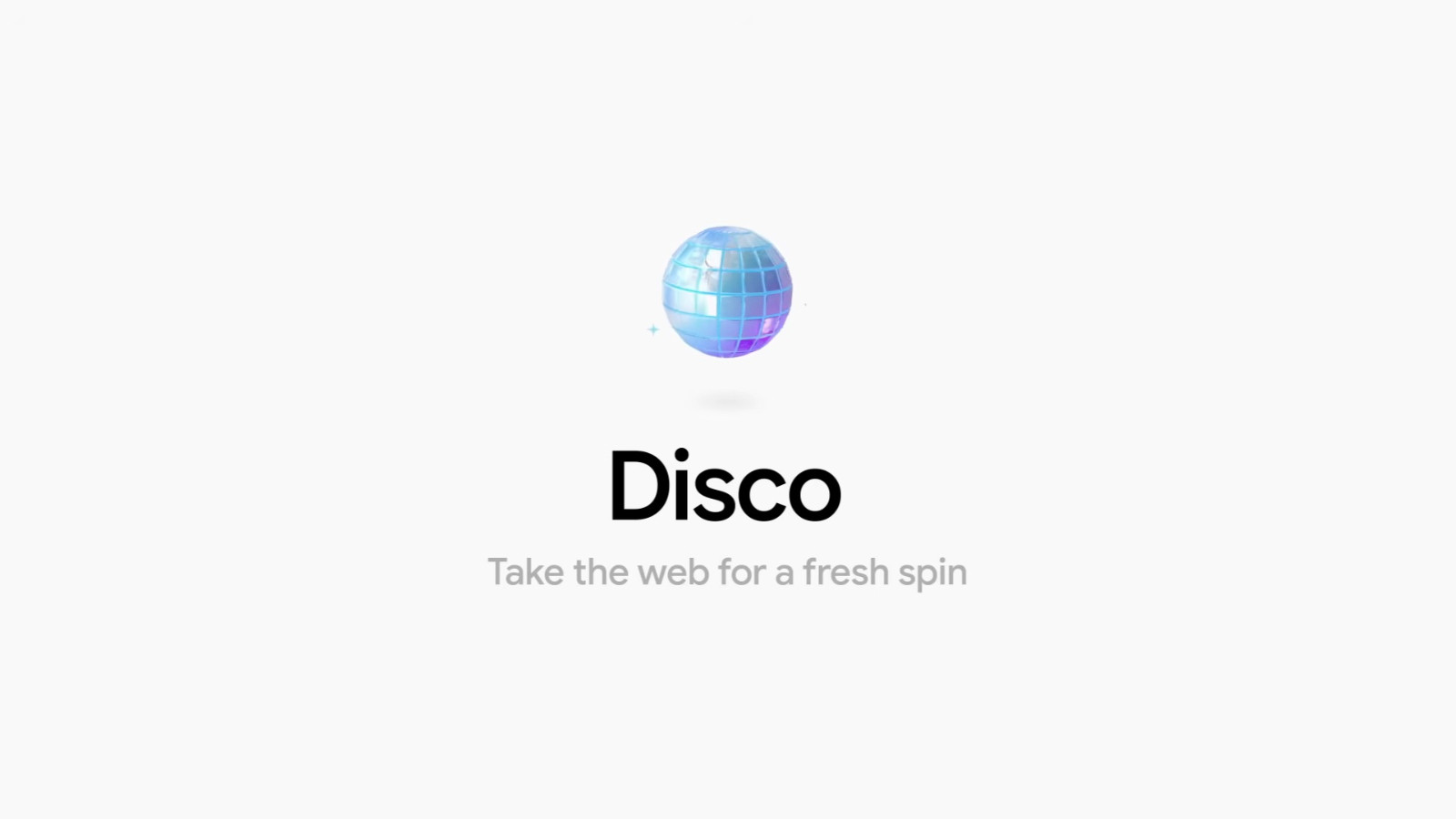 Google 'Disco'yu duyurdu