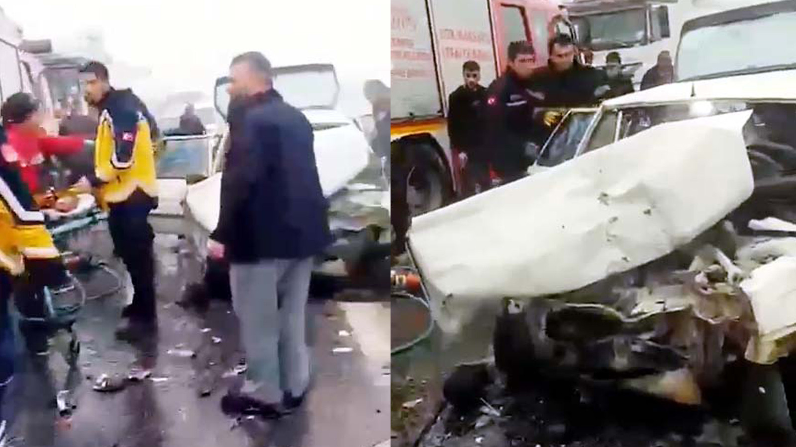 Gaziantep'te 3 otomobil çarpıştı; 1 ölü, 6 yaralı