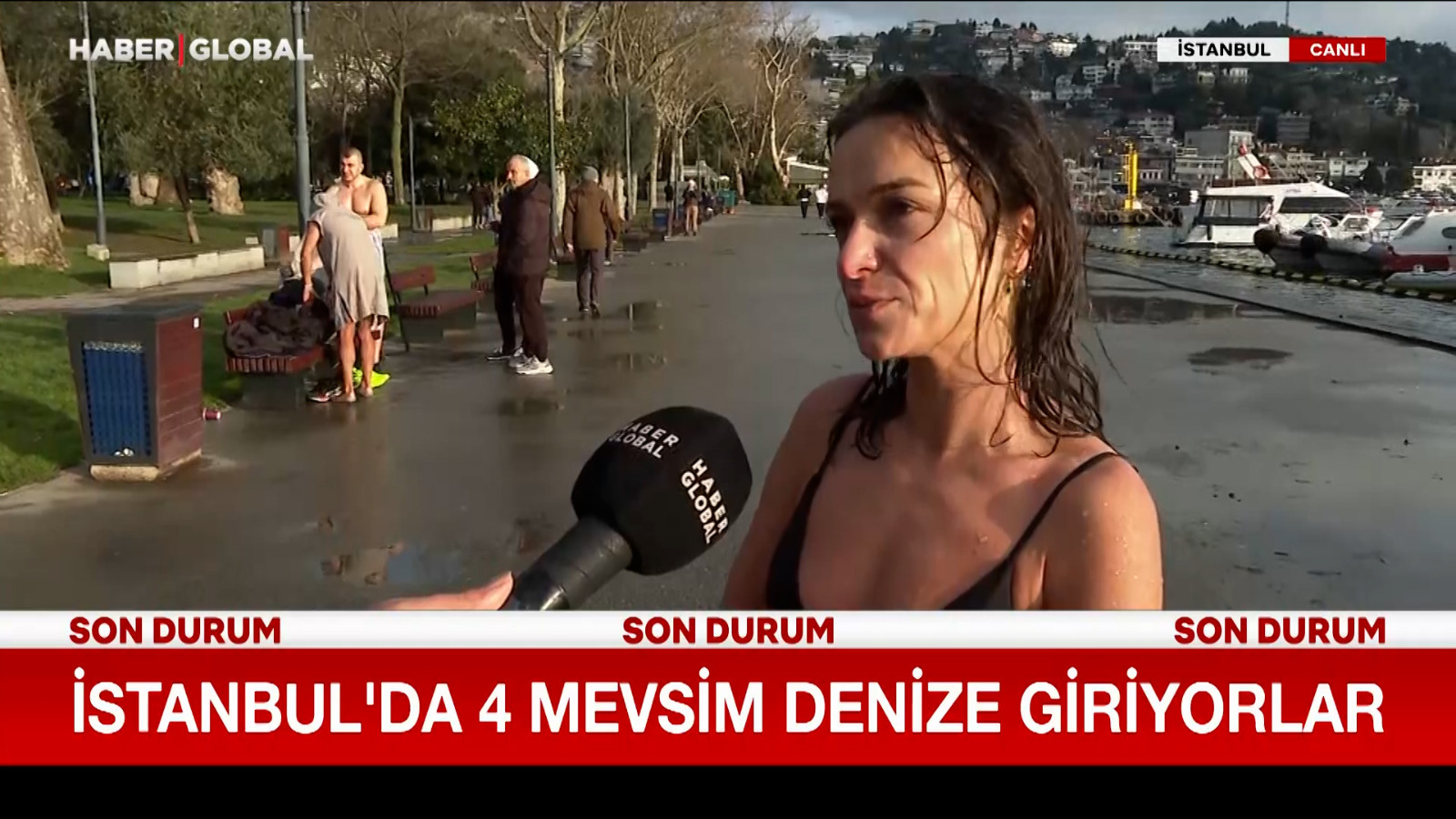 Onlar İstanbul’da 4 mevsim denize giriyor