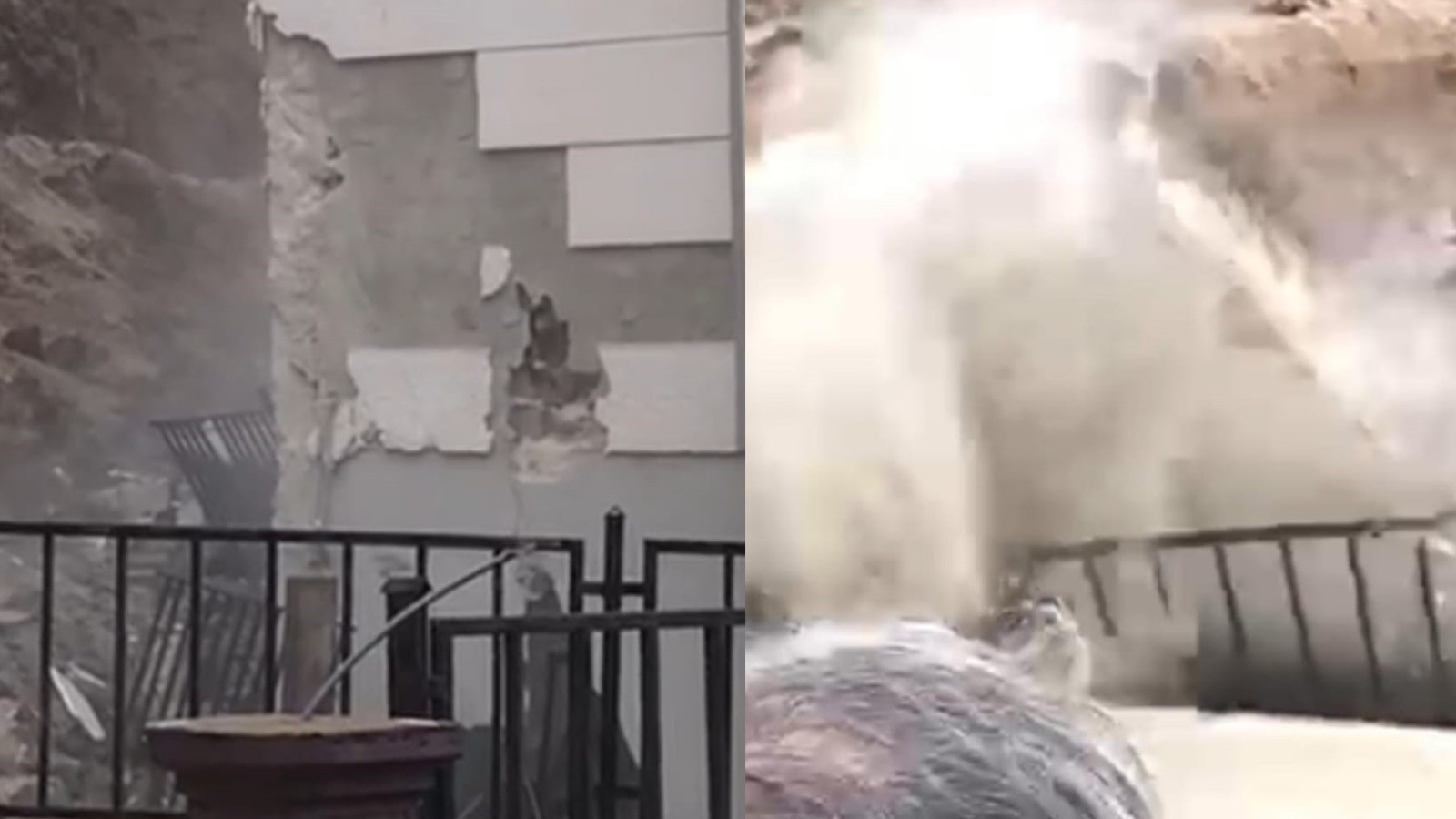 Şanlıurfa'da istinat duvarı çöktü