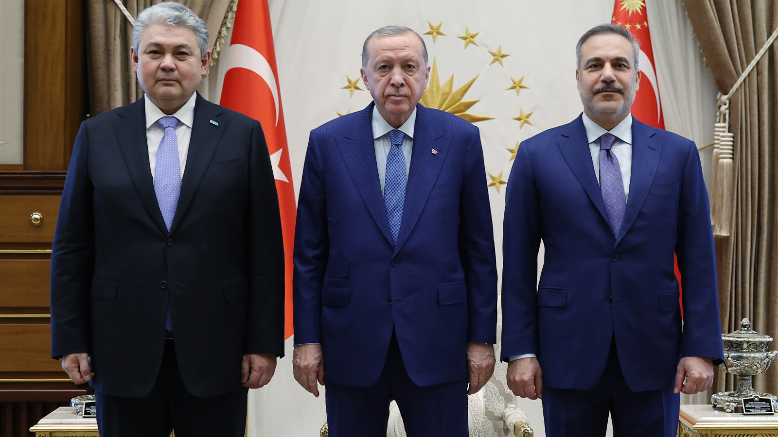 Cumhurbaşkanı Erdoğan, Kazak Bakan Koşerbayev'i kabul etti