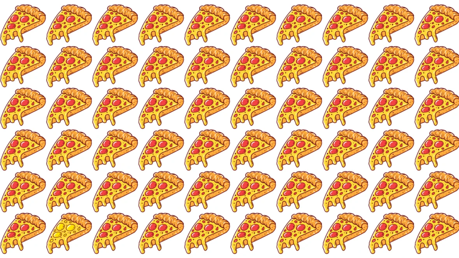 Resimdeki farklı pizzayı görmek için IQ'nuz en az 130 olmalıymış