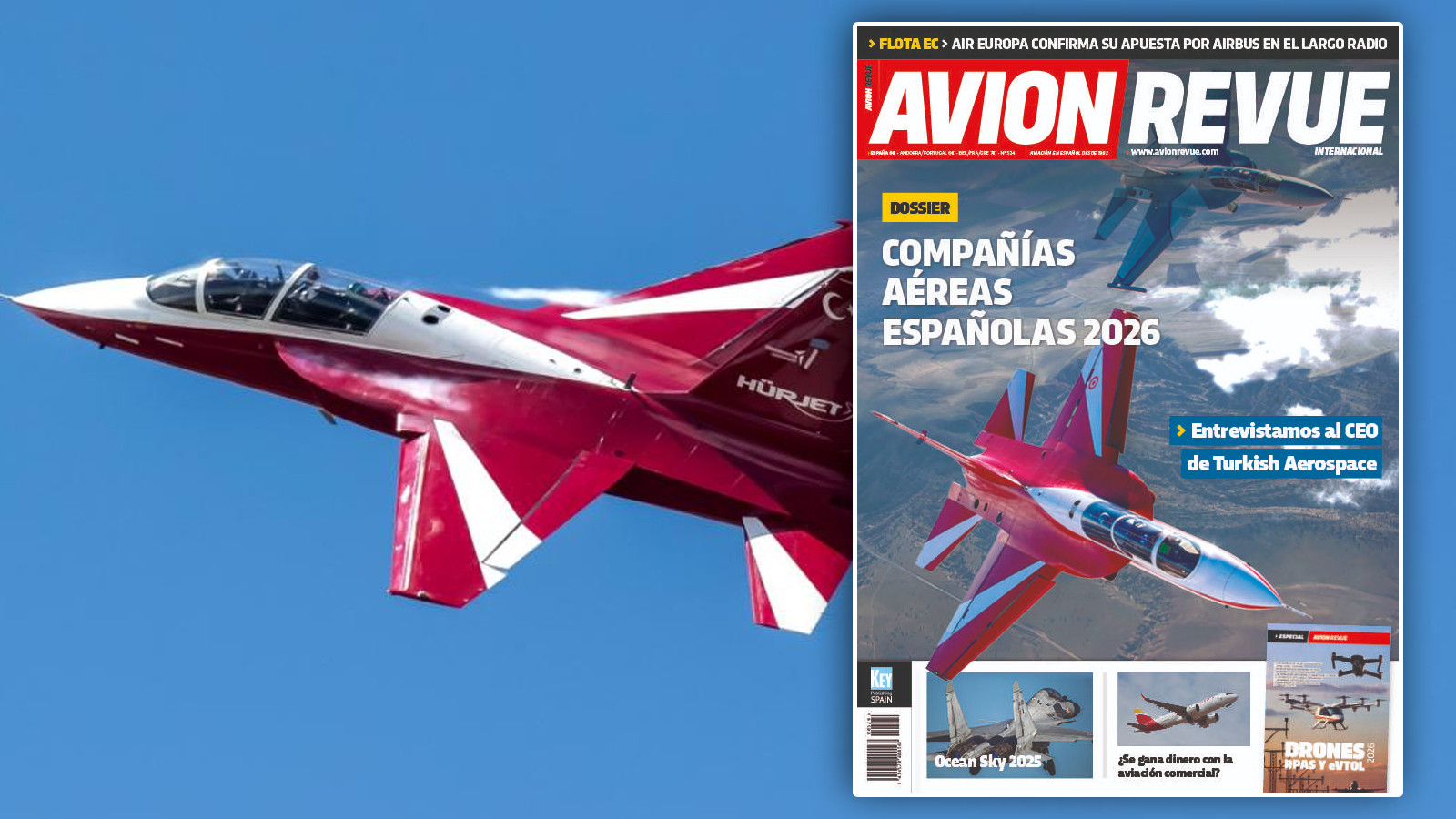 Avrupa'da HÜRJET rüzgarı! Ünlü dergi kapağına taşıdı