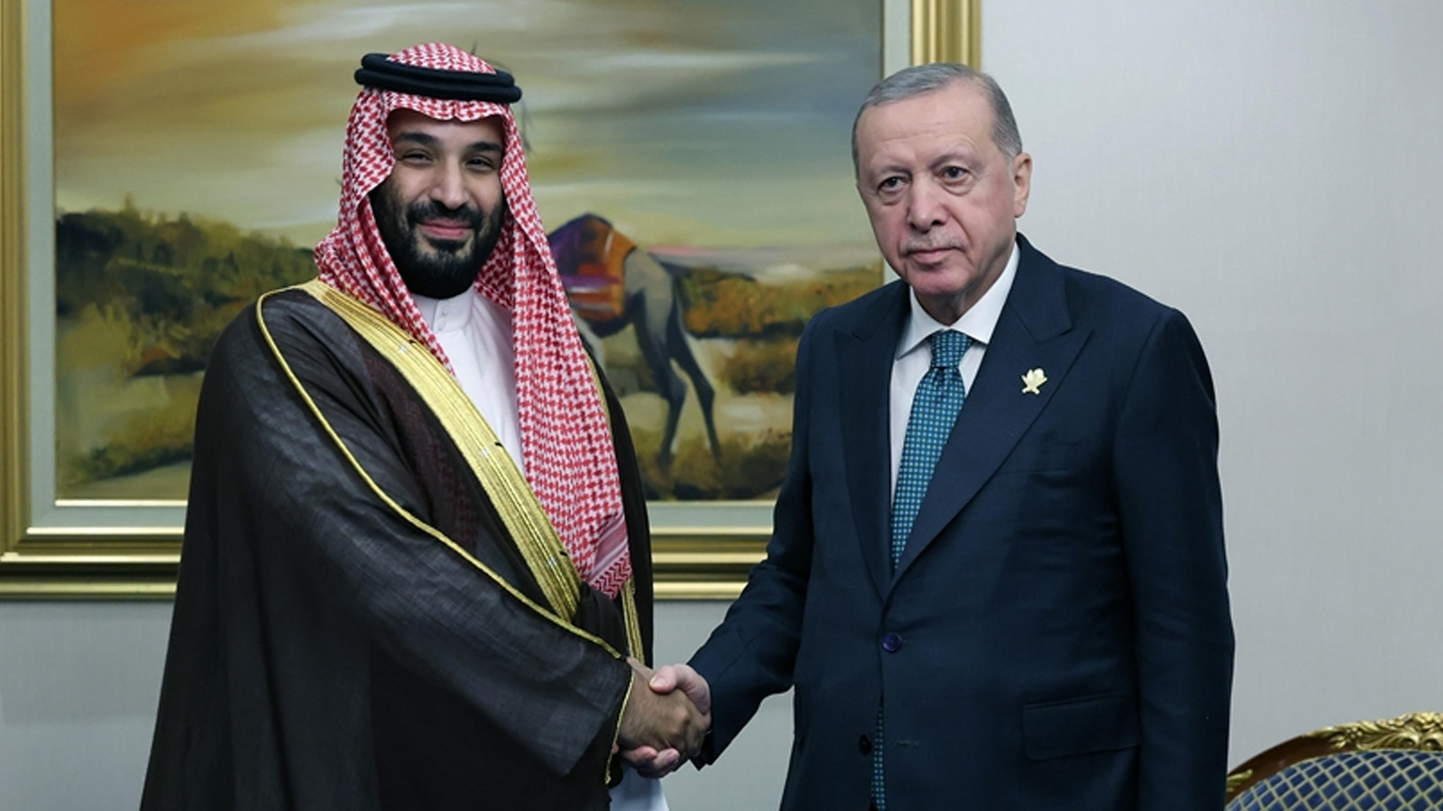 Cumhurbaşkanı Erdoğan, Suudi Arabistan Veliaht Prensi Selman ile görüştü
