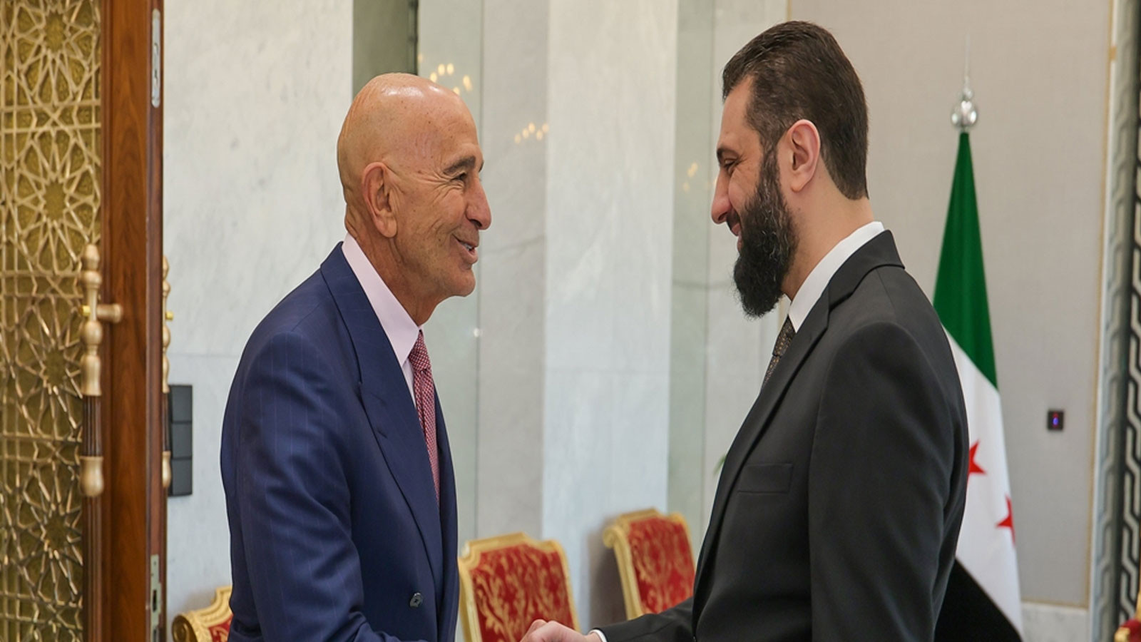 Suriye Cumhurbaşkanı Şara, ABD'nin Suriye Özel Temsilcisi Barrack ile görüştü