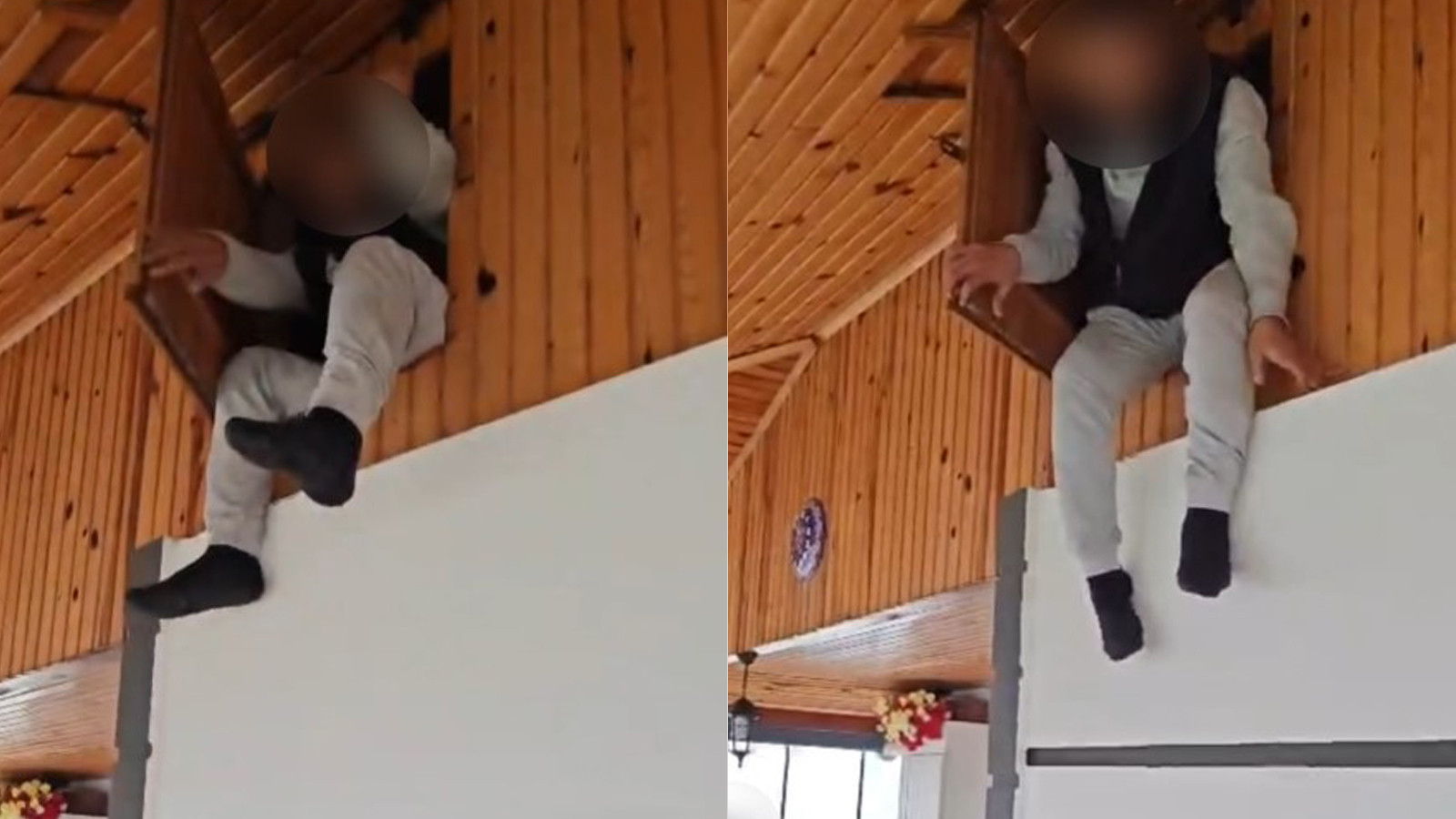 Tavan arasındaki gizli bölmede yakalandı