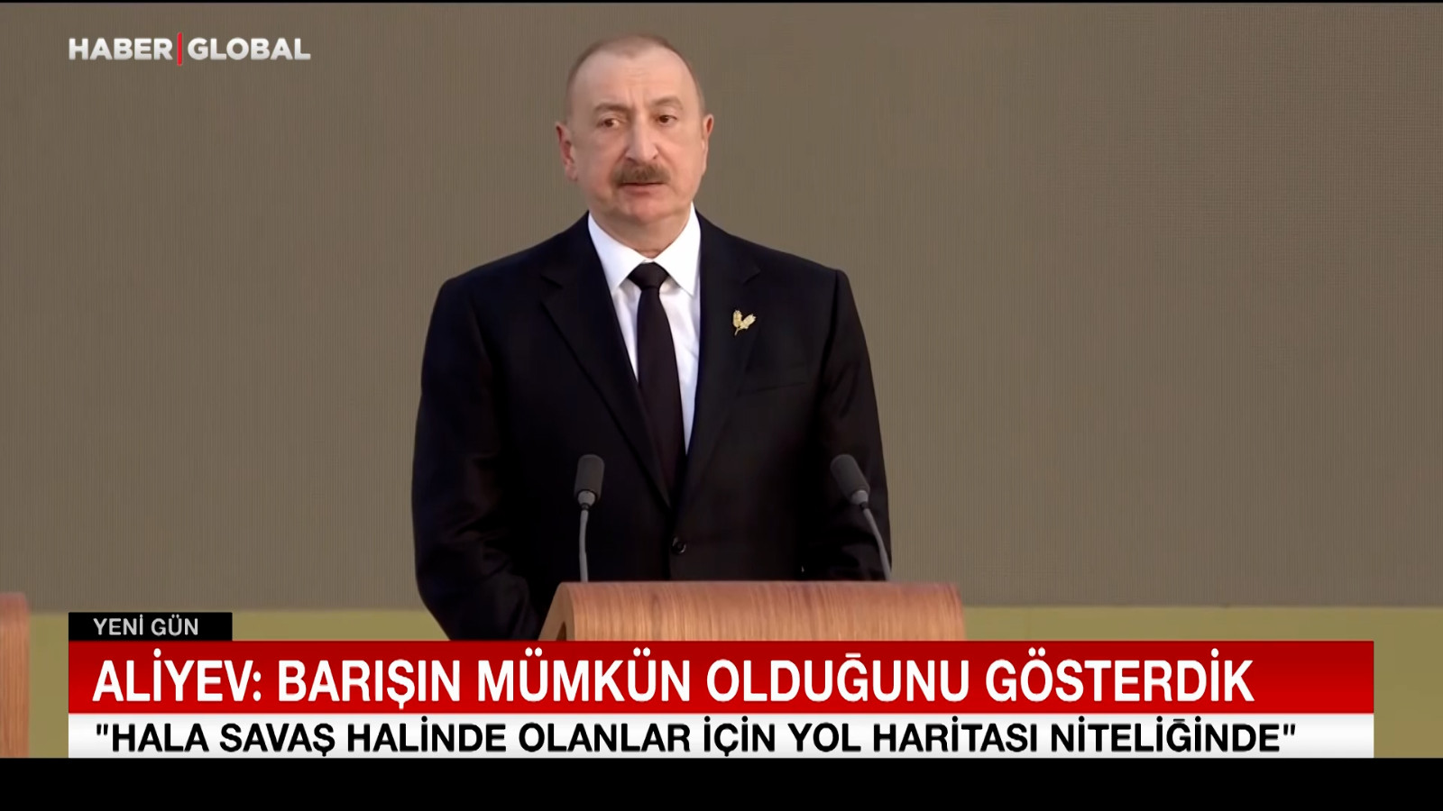 Aliyev: Barışın mümkün olduğunu gösterdik