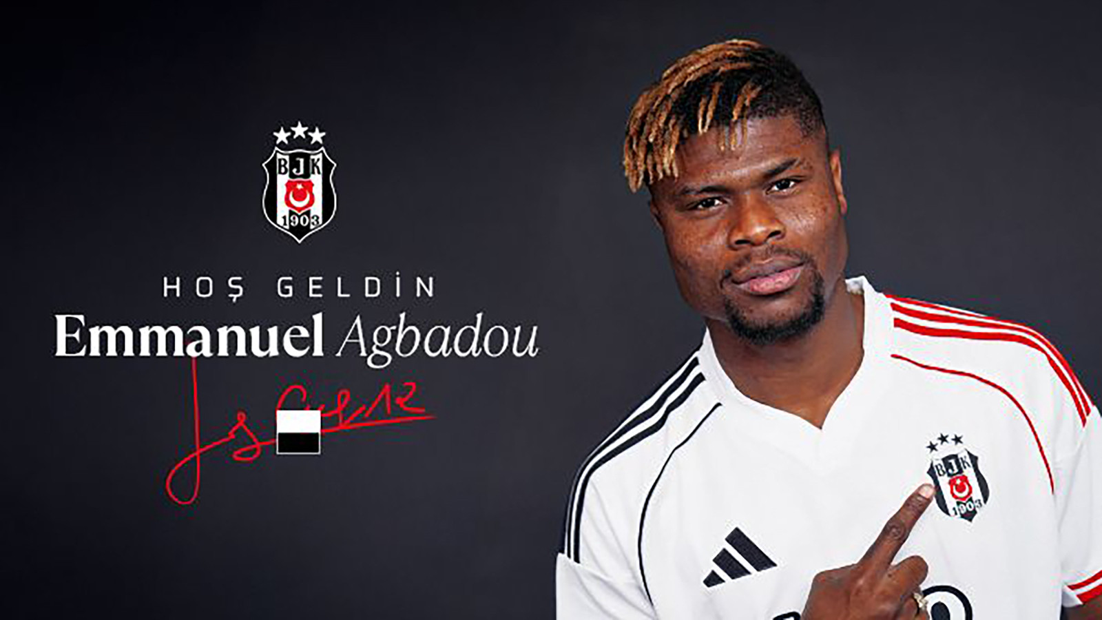 Emmanuel Agbadou, Beşiktaş tarihindeki 3. Fildişi Sahilli futbolcu oldu