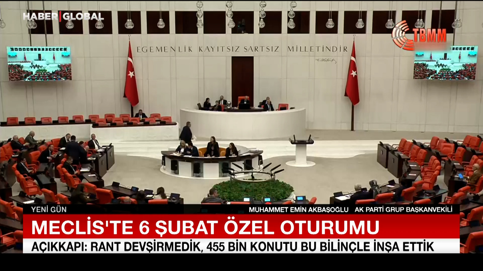 Meclis’te 6 Şubat özel oturumu